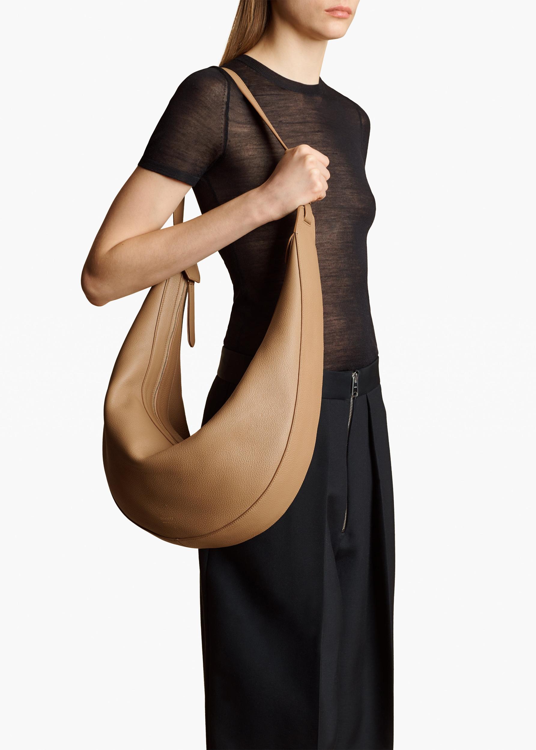 Augustina Hobo in Hazelnut Pebbled Leather Product Image