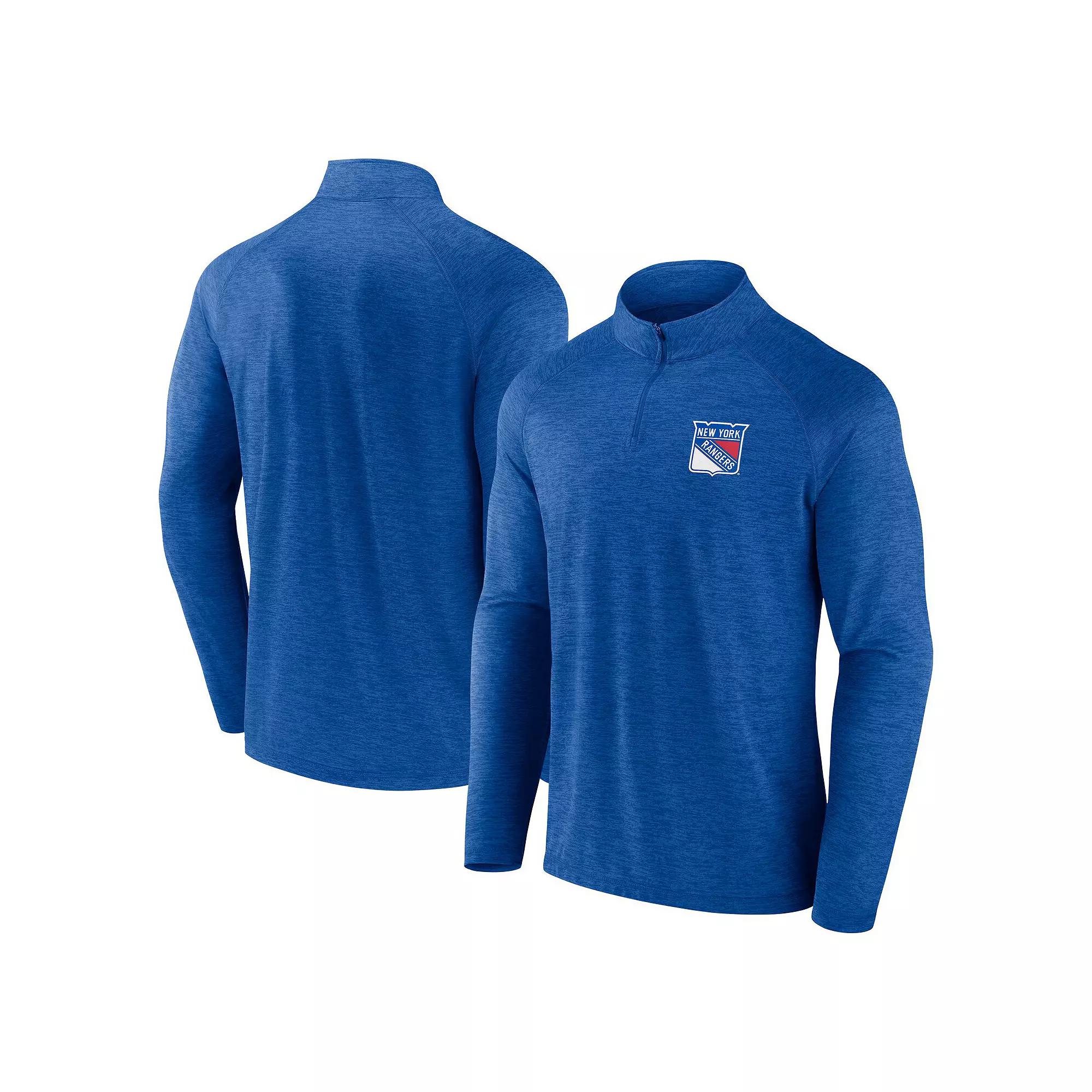 Mens Fanatics Royal New York Mets Head-to-Head Raglan Quarter-Zip Jacket Product Image