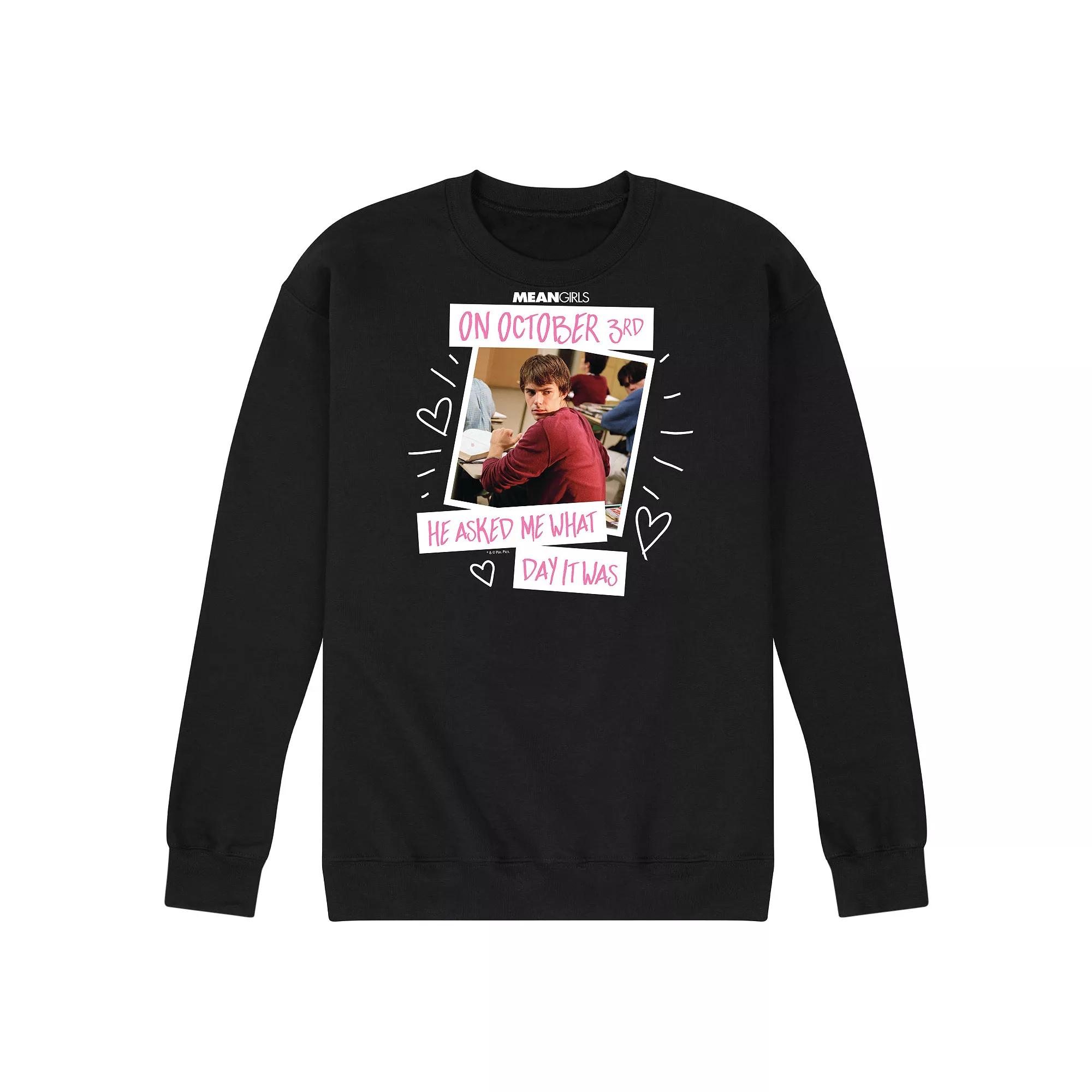 Men's Mean Girls October 3rd Fleece Sweatshirt,  Product Image