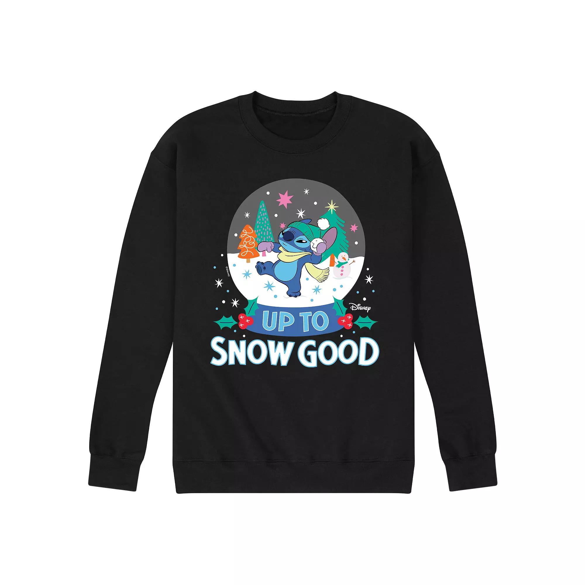 Disney's Lilo & Stitch Men's Up To Snow Good Fleece Sweatshirt,  Product Image