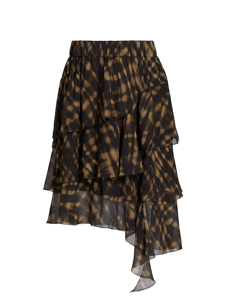 Womens Natalia Tiered Ruffle Skirt Product Image