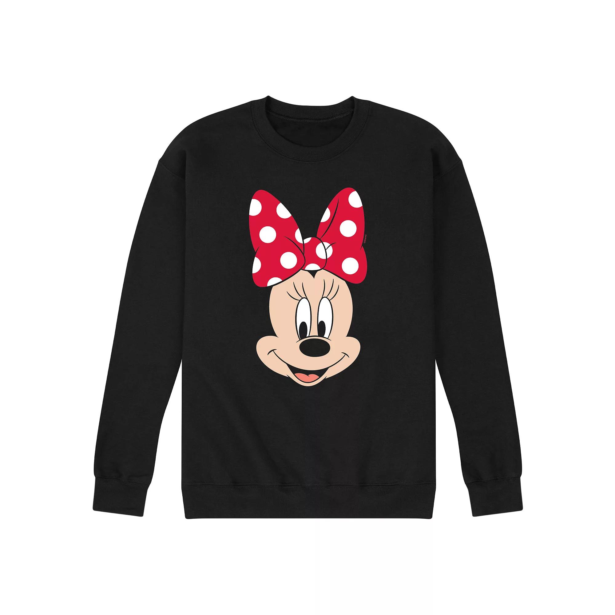 Disney's Minnie Mouse Face Men's Fleece Sweatshirt,  Product Image