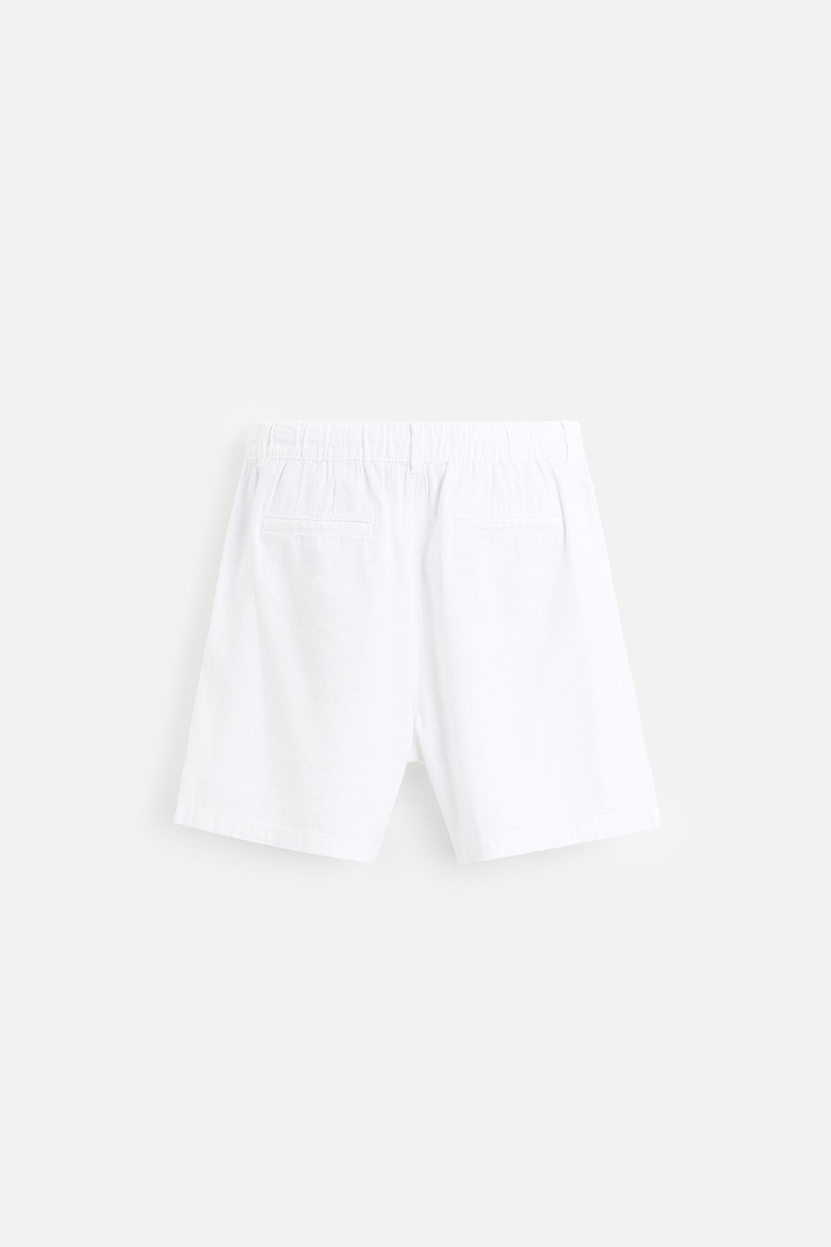 LINEN BLEND SHORTS Product Image