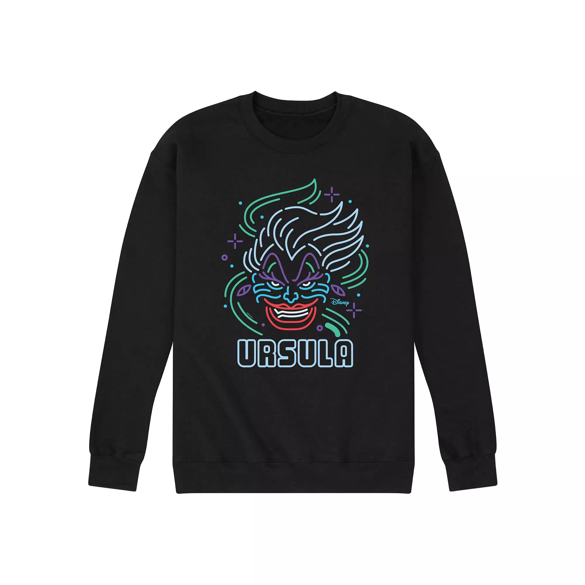 Disney Villains The Little Mermaid Ursula Men's Neon Fleece Sweatshirt,  Product Image