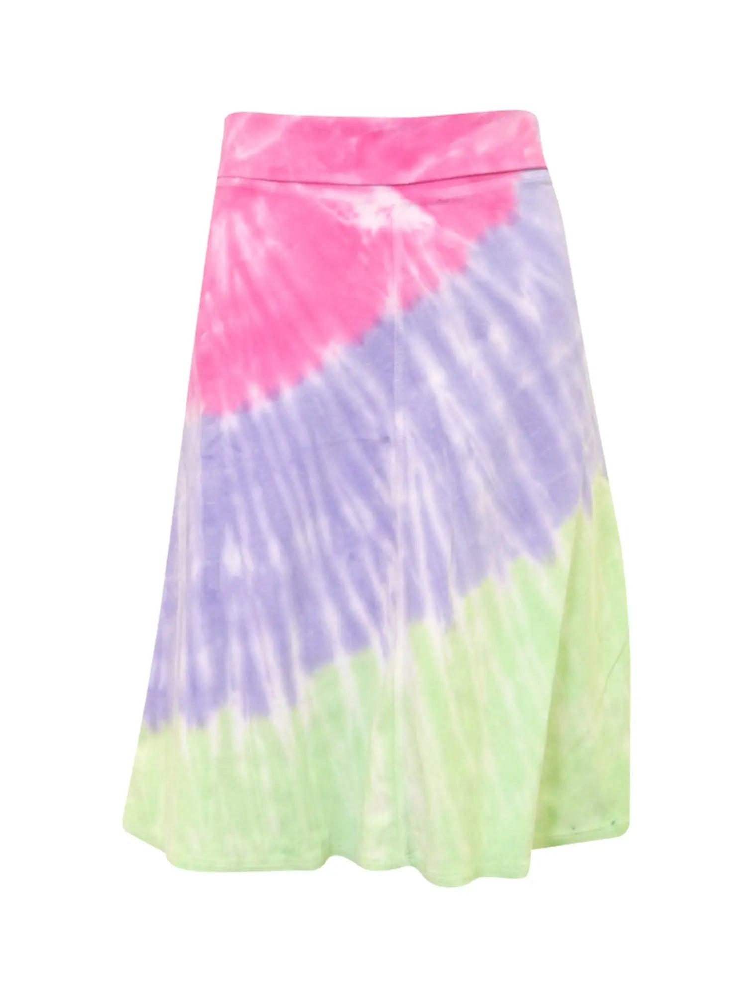 Hard Tail Forever Knee Length A-Line Rolldown Waist Skirt (Style B-126) Product Image