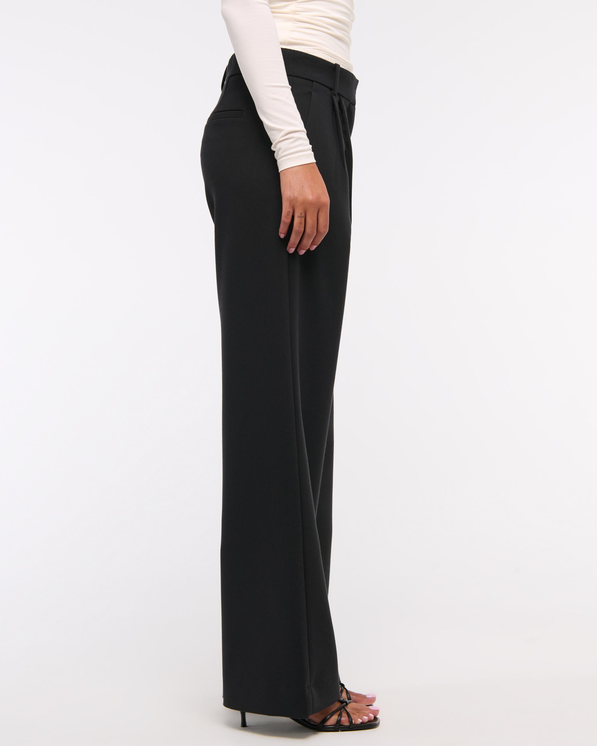 A&F Sloane Low Rise Tailored Wide Leg Pant Product Image