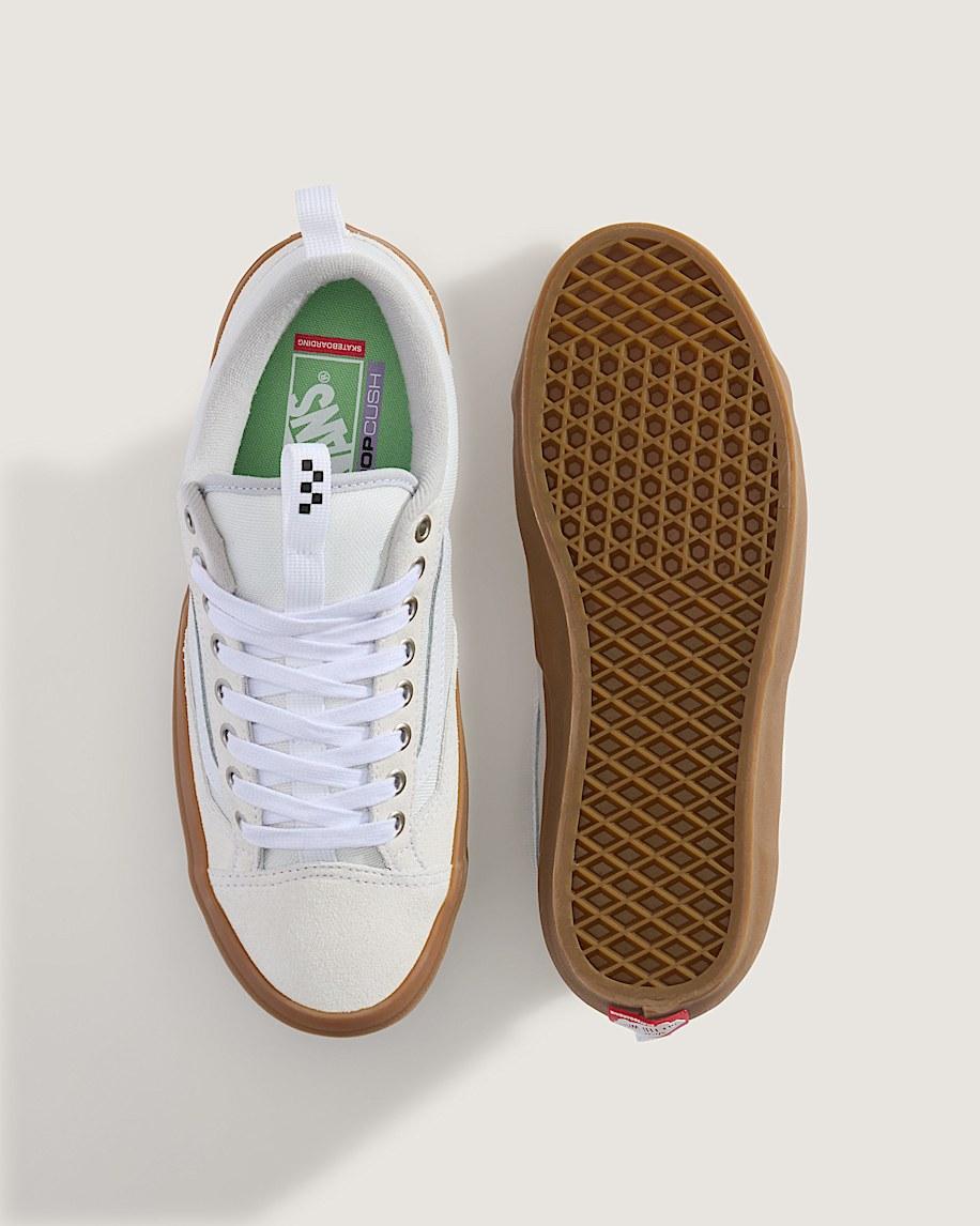 Skate Old Skool 36+ Gum Shoe in White| Vans US Product Image