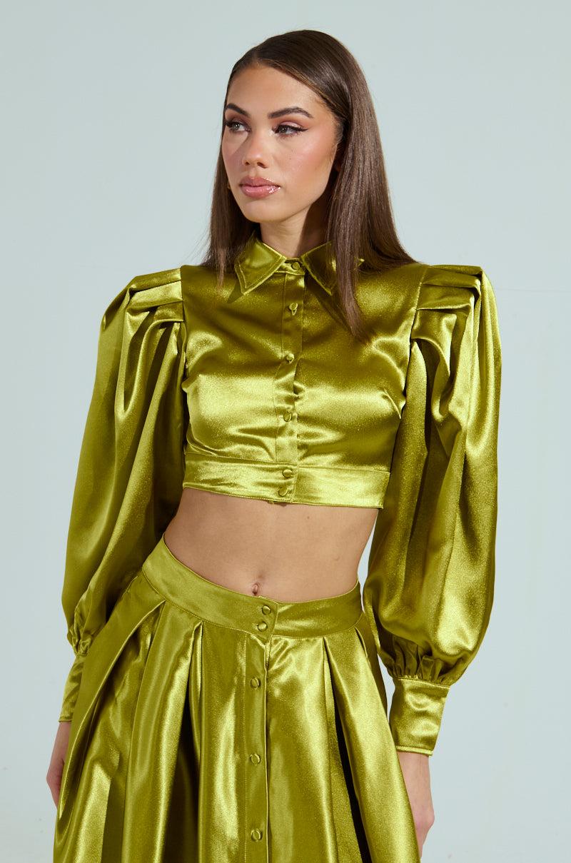TYPE SLAAAY CROPPED BLOUSE Product Image