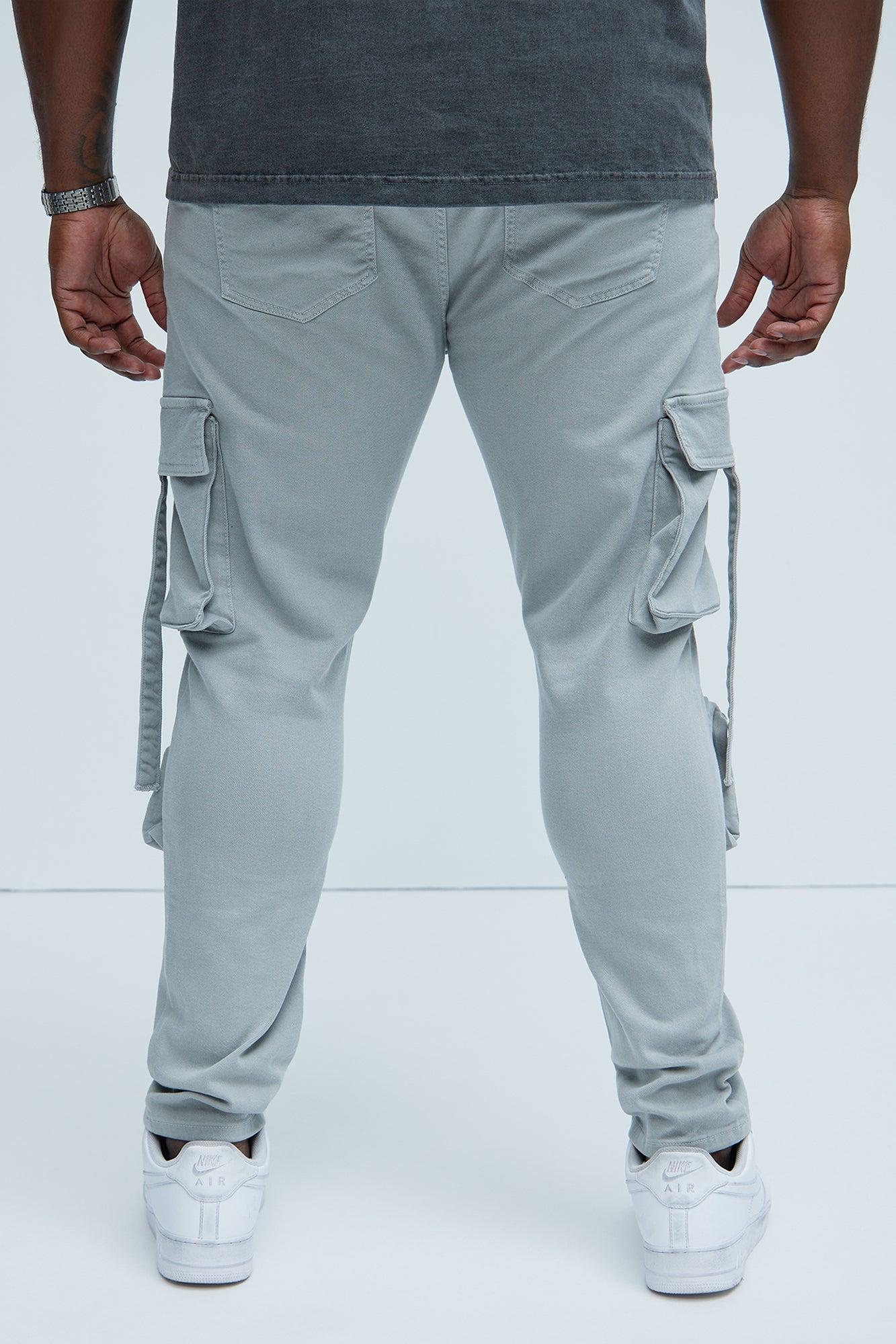 Bradford Skinny Cargo Pants - Grey Product Image