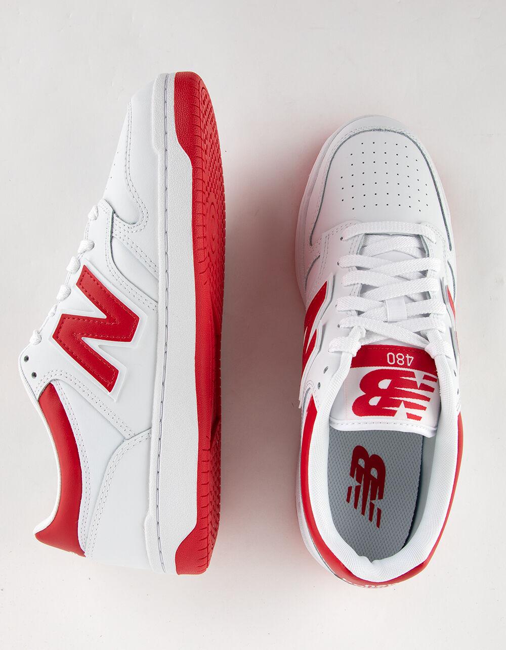 NEW BALANCE 480 Mens Shoes - RED/WHITE Product Image