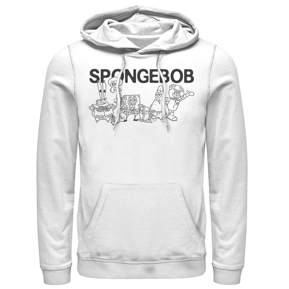 Men's SpongeBob Group Shot Outlines Hoodie,  Product Image