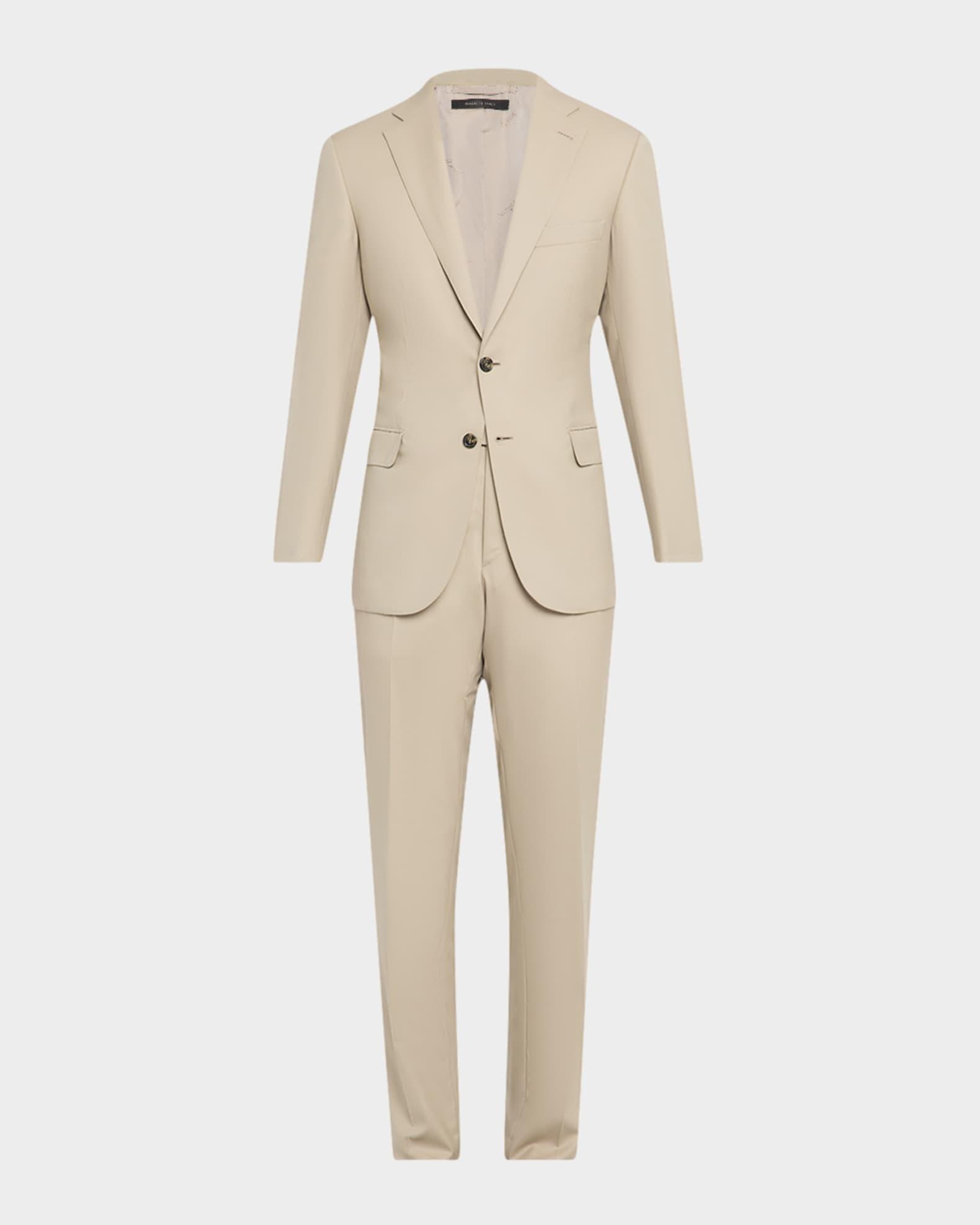 Men's Wool Modern Fit Two-Piece Suit Product Image
