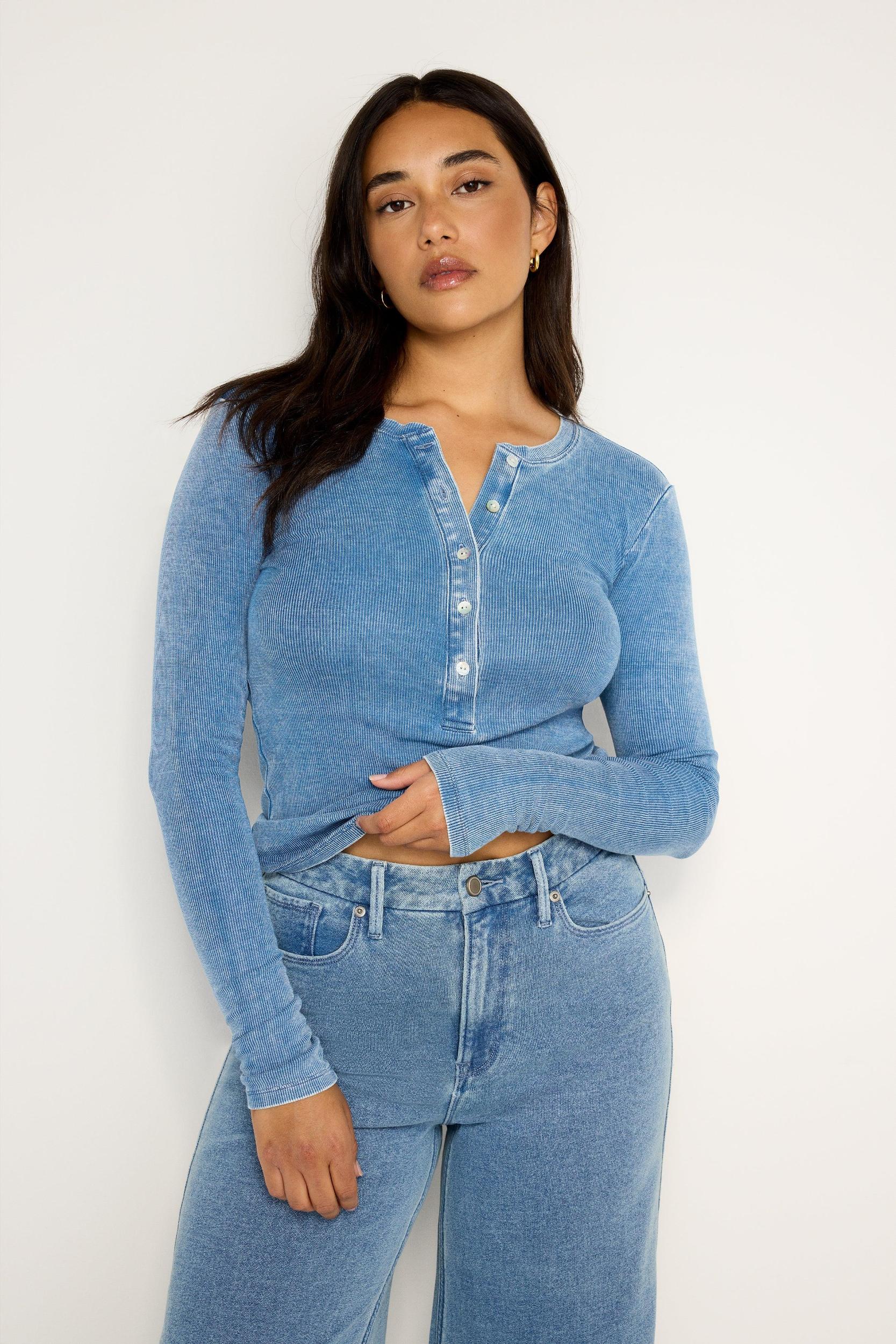 JEANIUS FITTED HENLEY | INDIGO586 Product Image