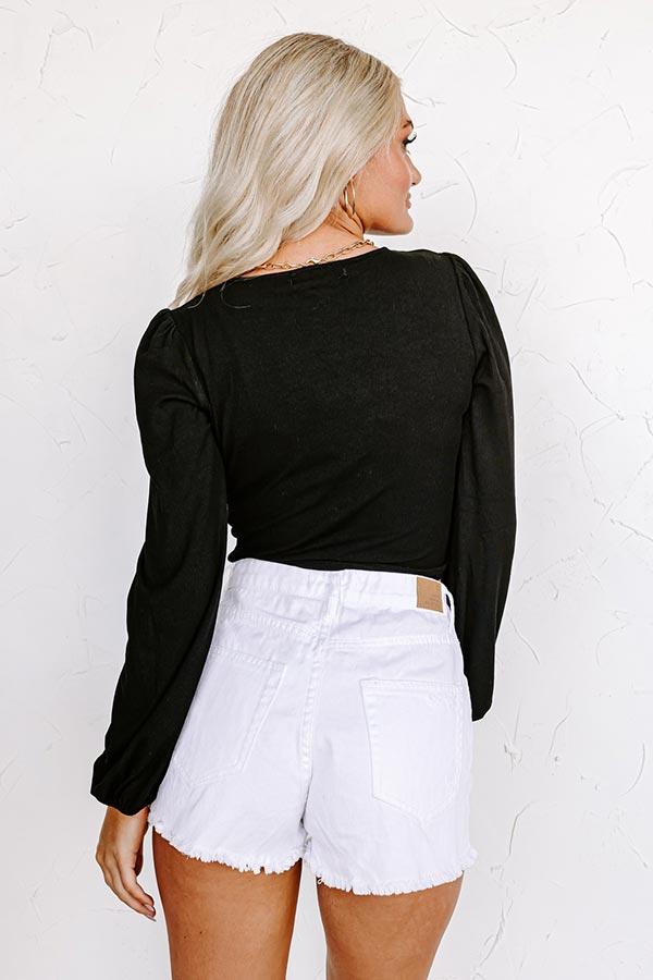 World's Apart Crop Top In Black Product Image