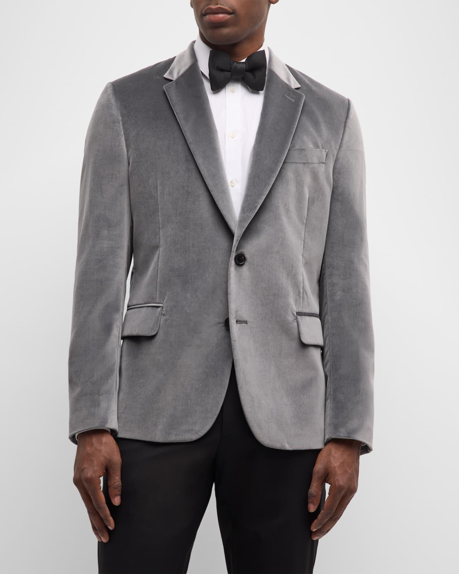 Men's Velvet Tuxedo Jacket Product Image