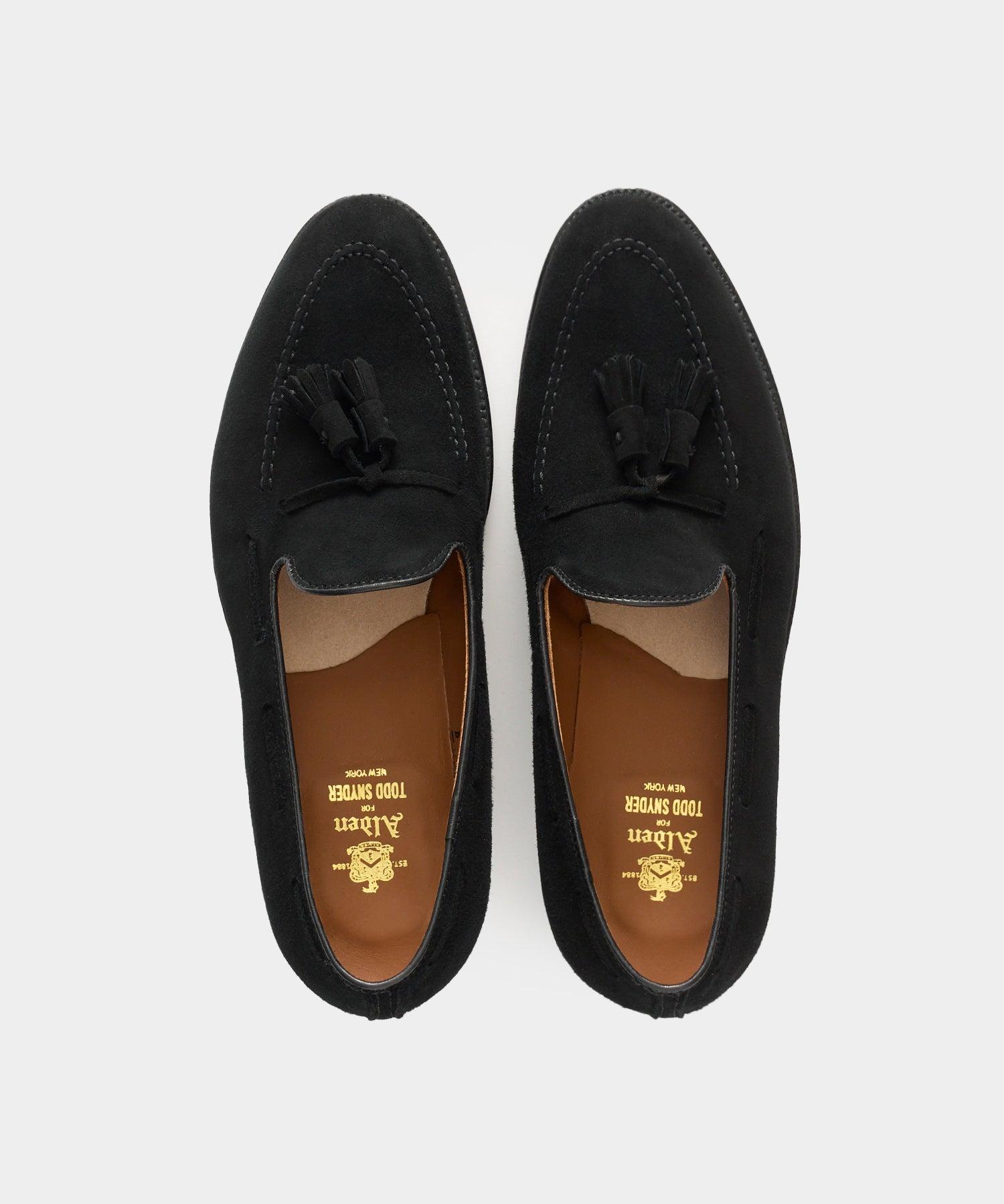 Todd Snyder x Alden Suede Blackout Tassel Loafer Product Image