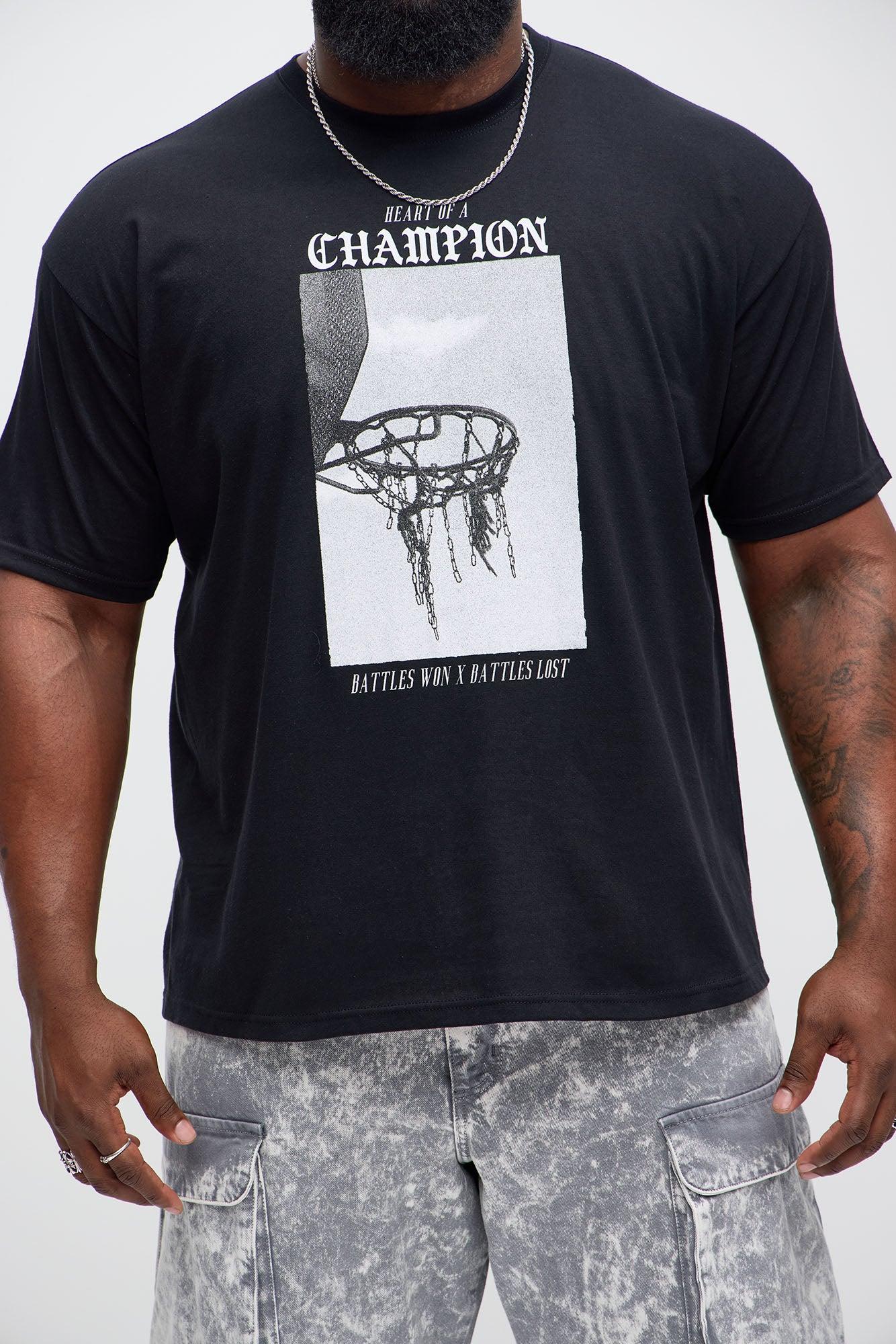 Heart Of A  Champion Short Sleeve Tee - Black Product Image