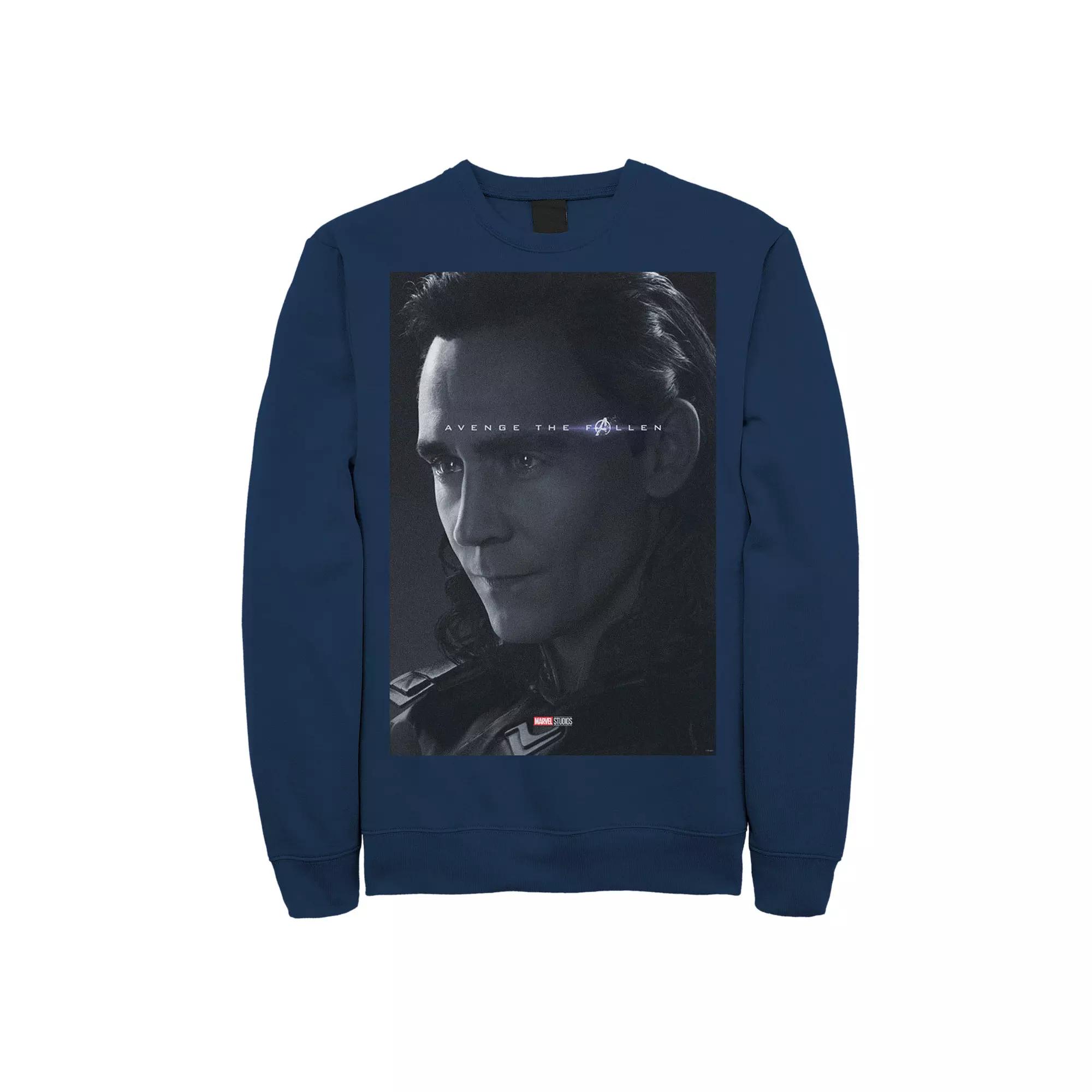 Men's Marvel Avengers Endgame Loki Avenge The Fallen Poster Tee,  Product Image