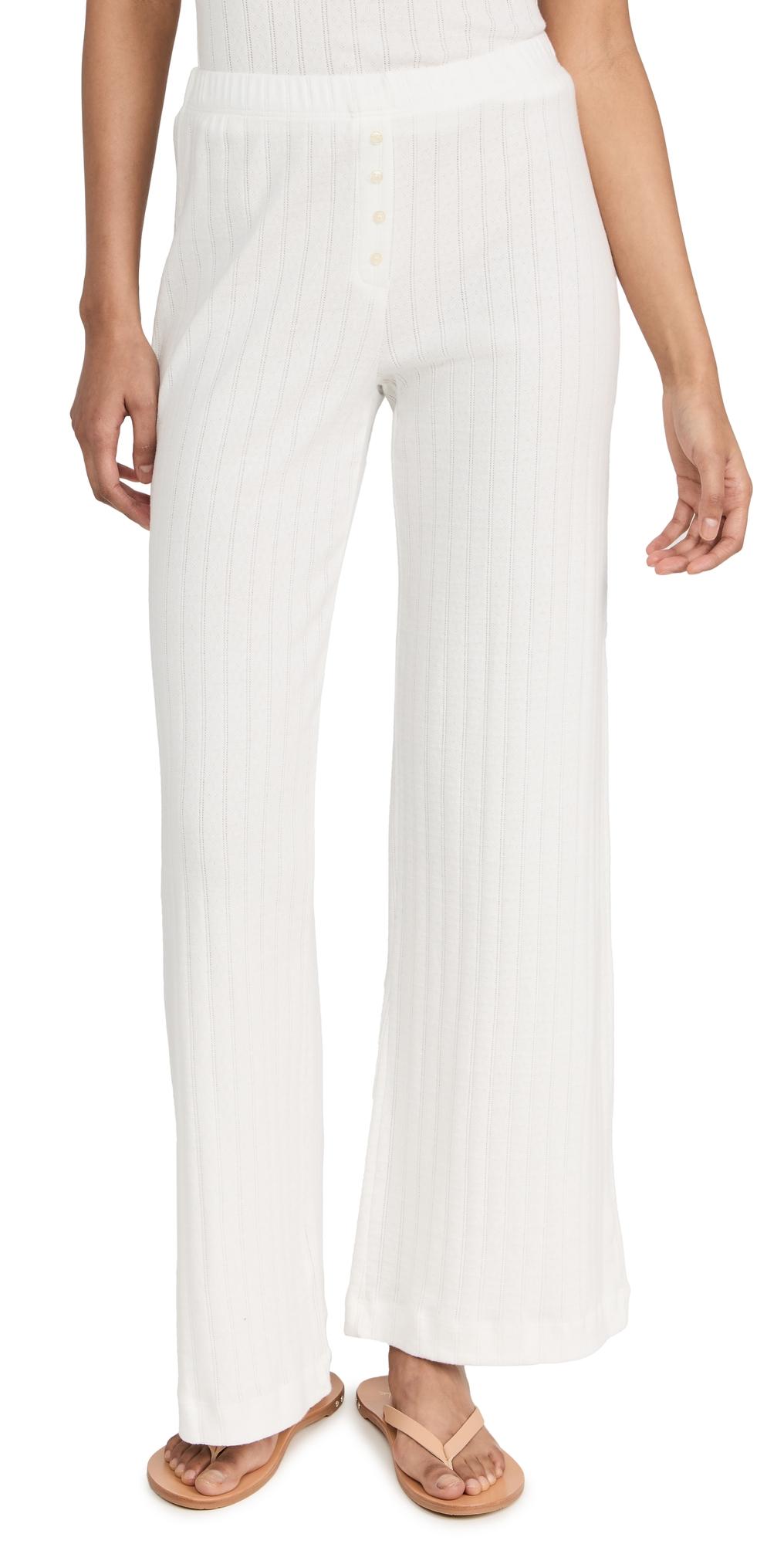 Womens Boxer Rib-Knit Pants Product Image