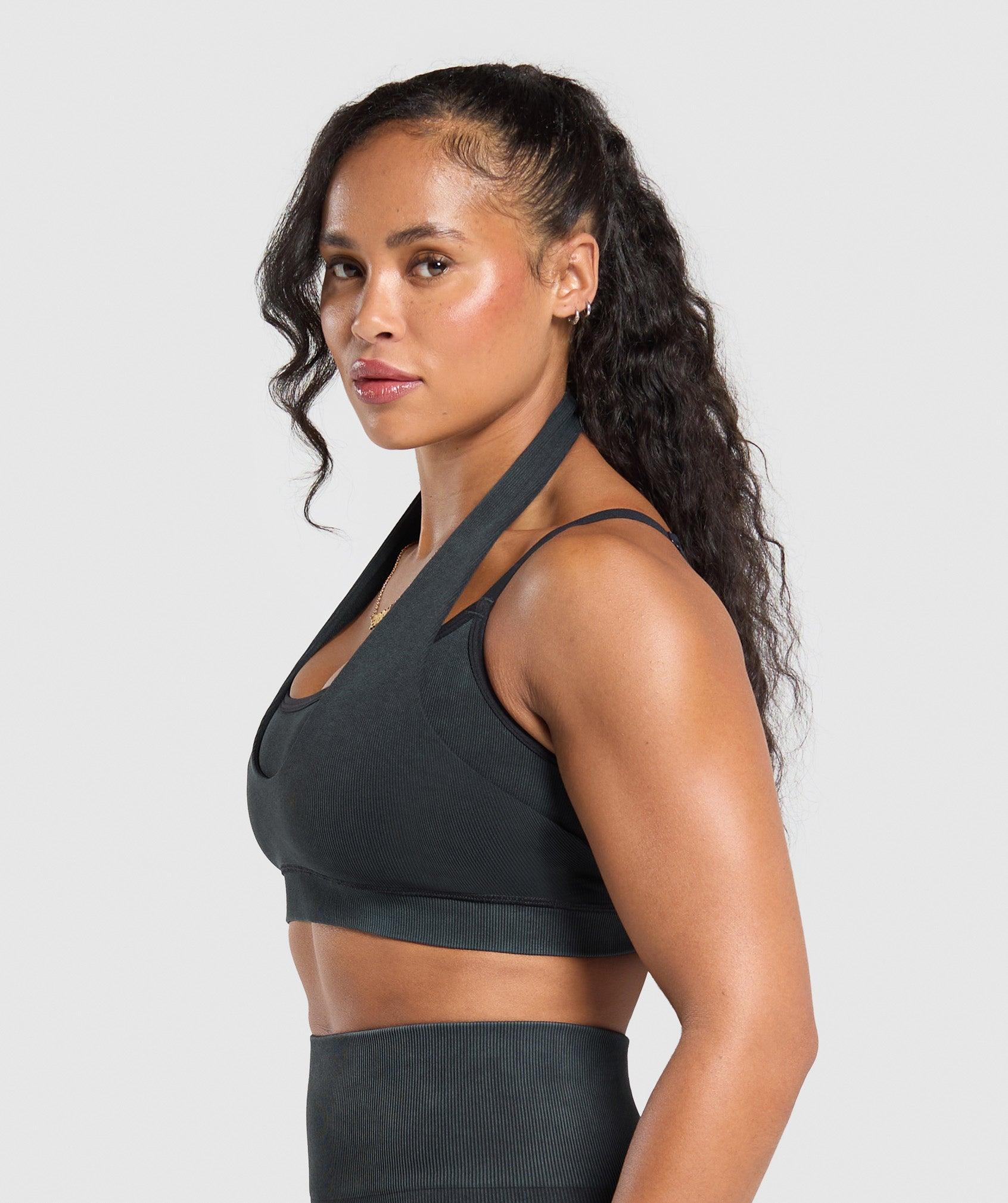 Gymshark Gains Seamless Bralette - Black Female Product Image