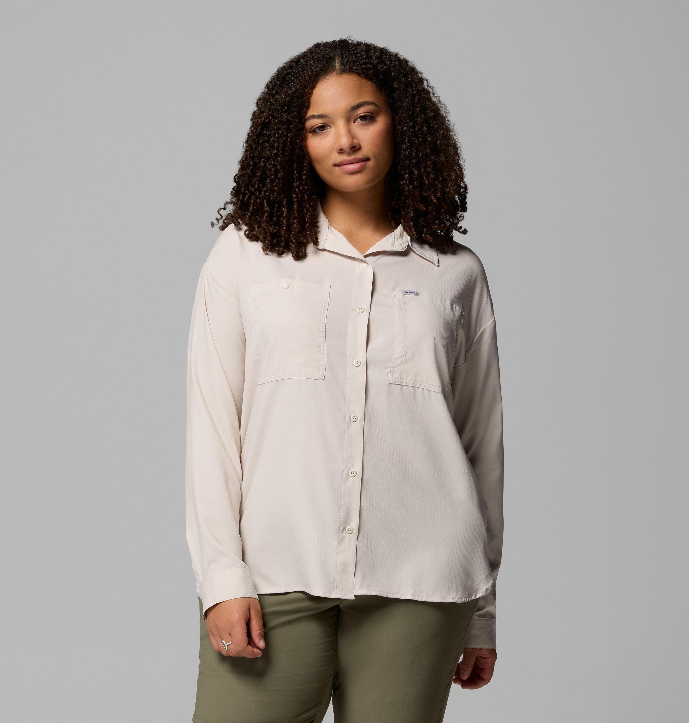 Columbia Womens Silver Ridge Utility Long Sleeve Shirt - Plus Size- Product Image