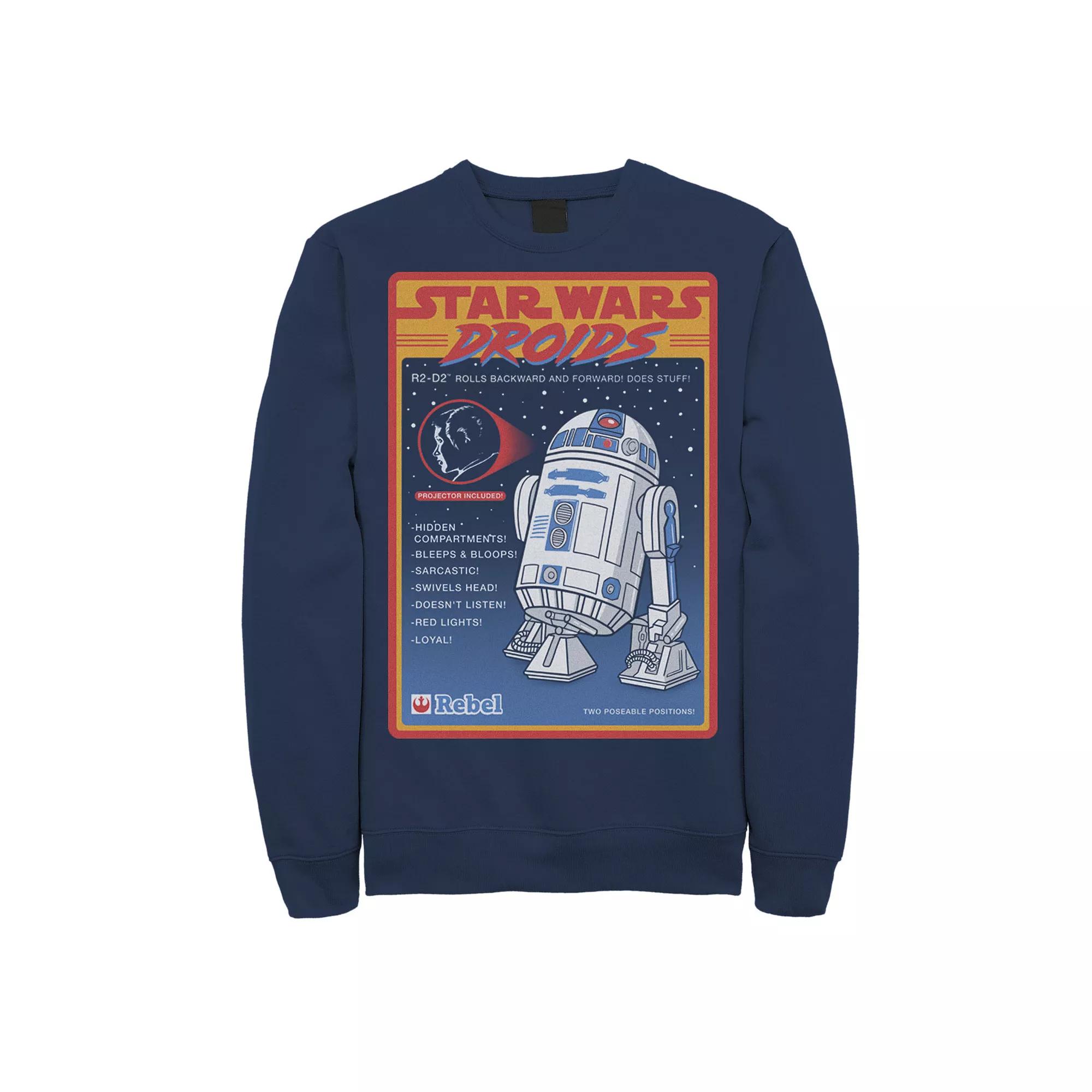 Men's Star Wars Droids R2-D2 Advertisement Poster Sweatshirt,  Product Image