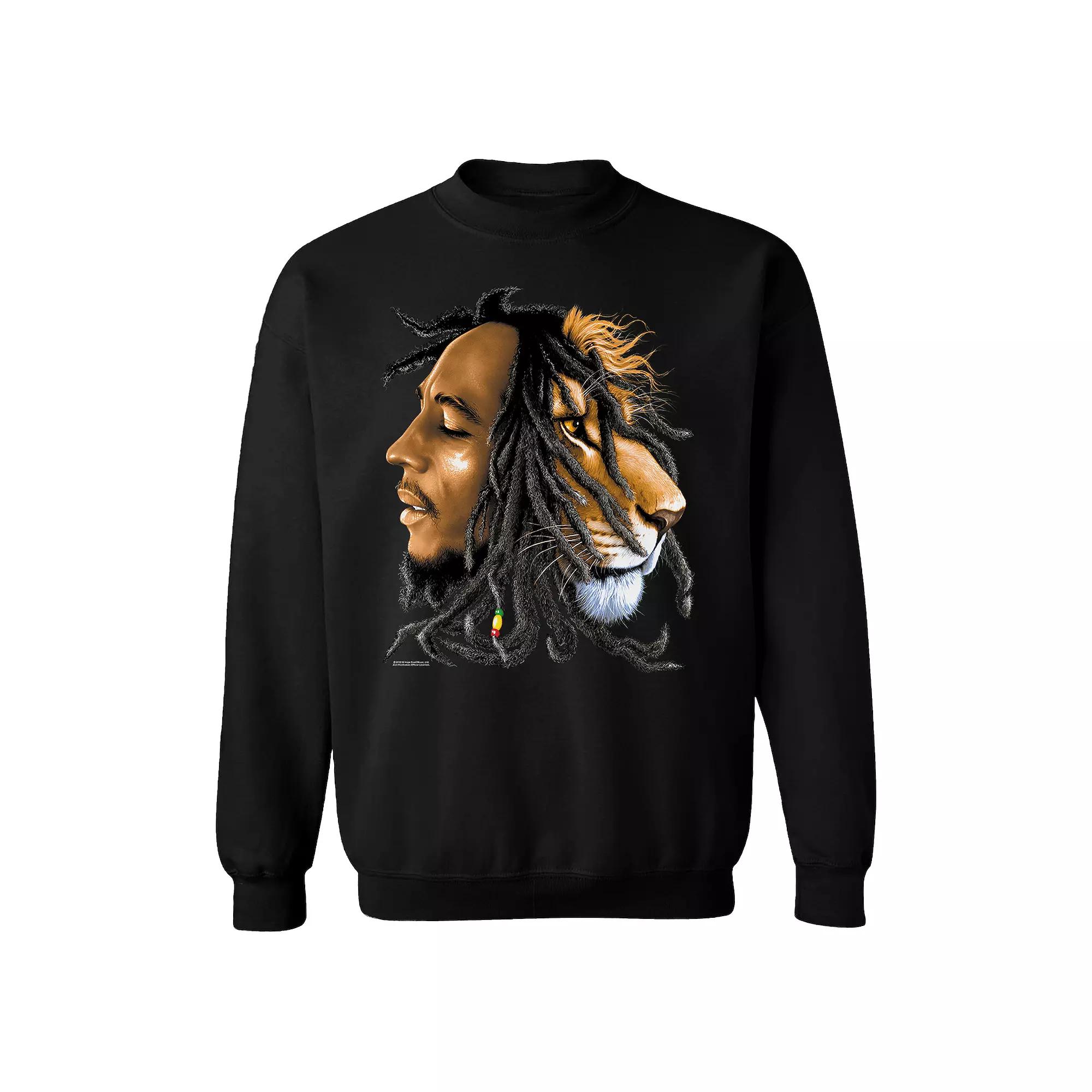 Men's Bob Marley Zion Profile Sweatshirt, Size: Medium, Black Product Image