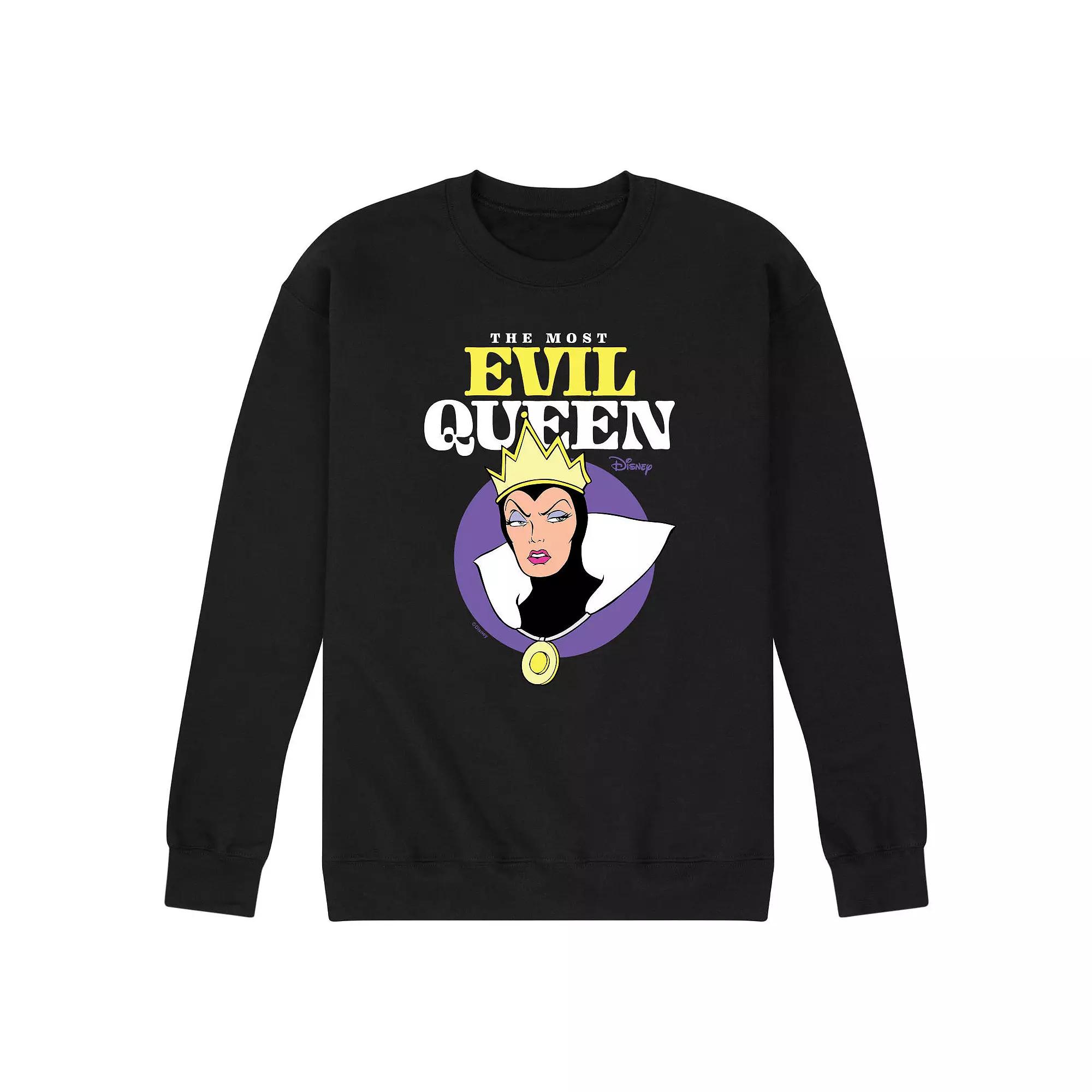 Disney Villains Men's Most Evil Queen Fleece Graphic Tee,  Product Image