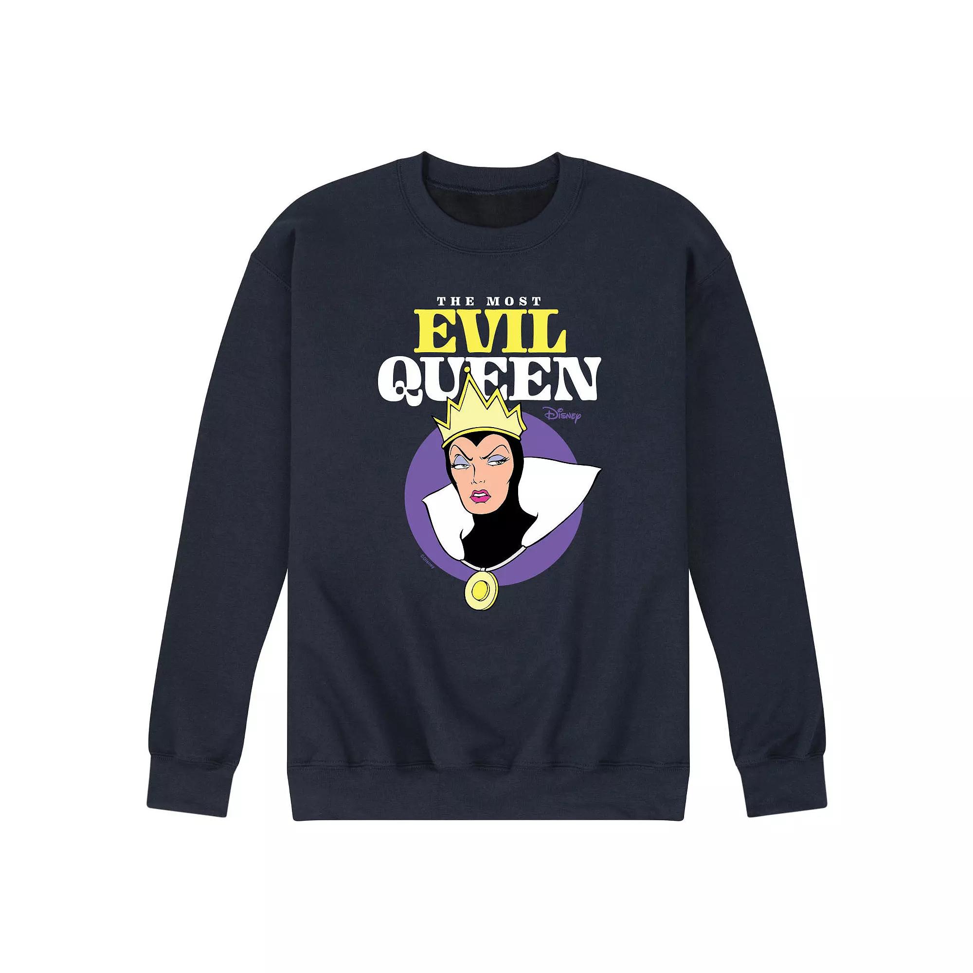 Disney Villains Men's Most Evil Queen Fleece Graphic Tee,  Product Image