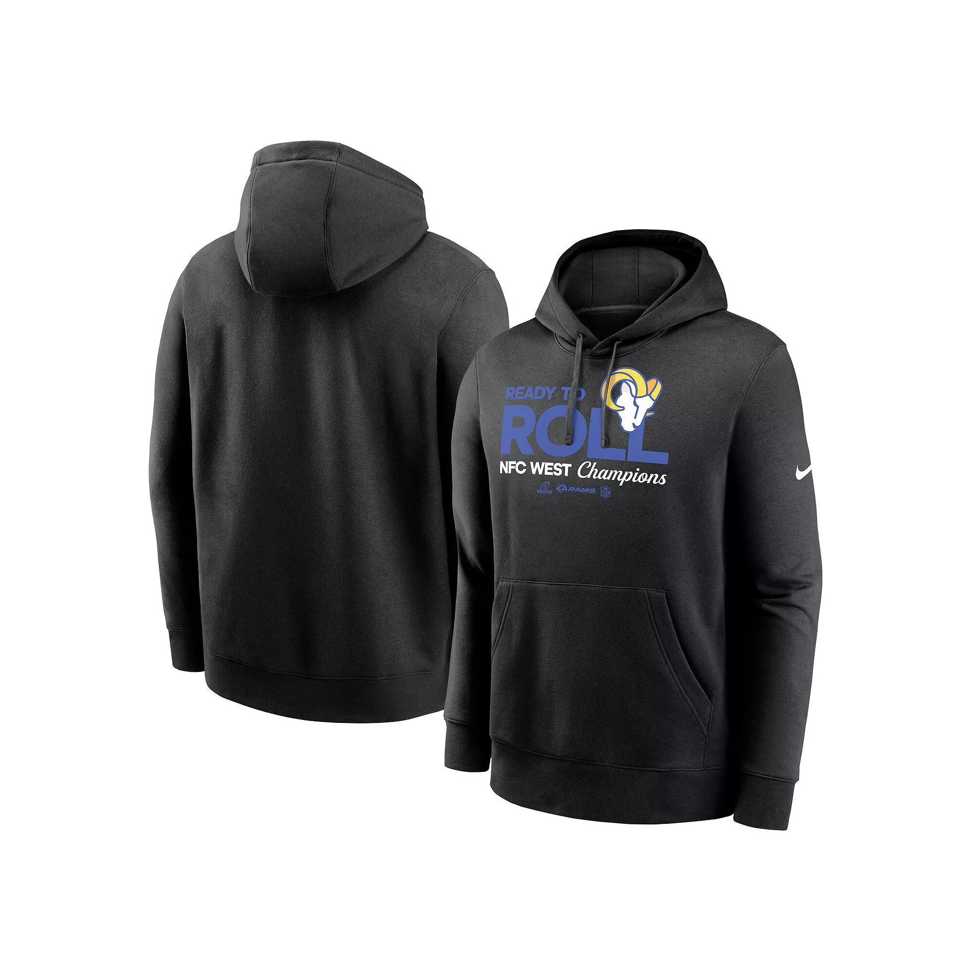 Men's Nike Black Los Angeles Rams 2024 NFC West Division Champions Locker Room Trophy Collection Pullover Hoodie, Size: Large Product Image