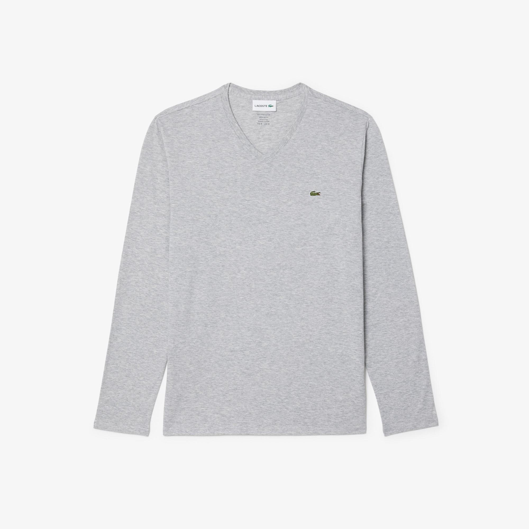 Men's Lightweight Pima Cotton V-Neck T-Shirt Product Image