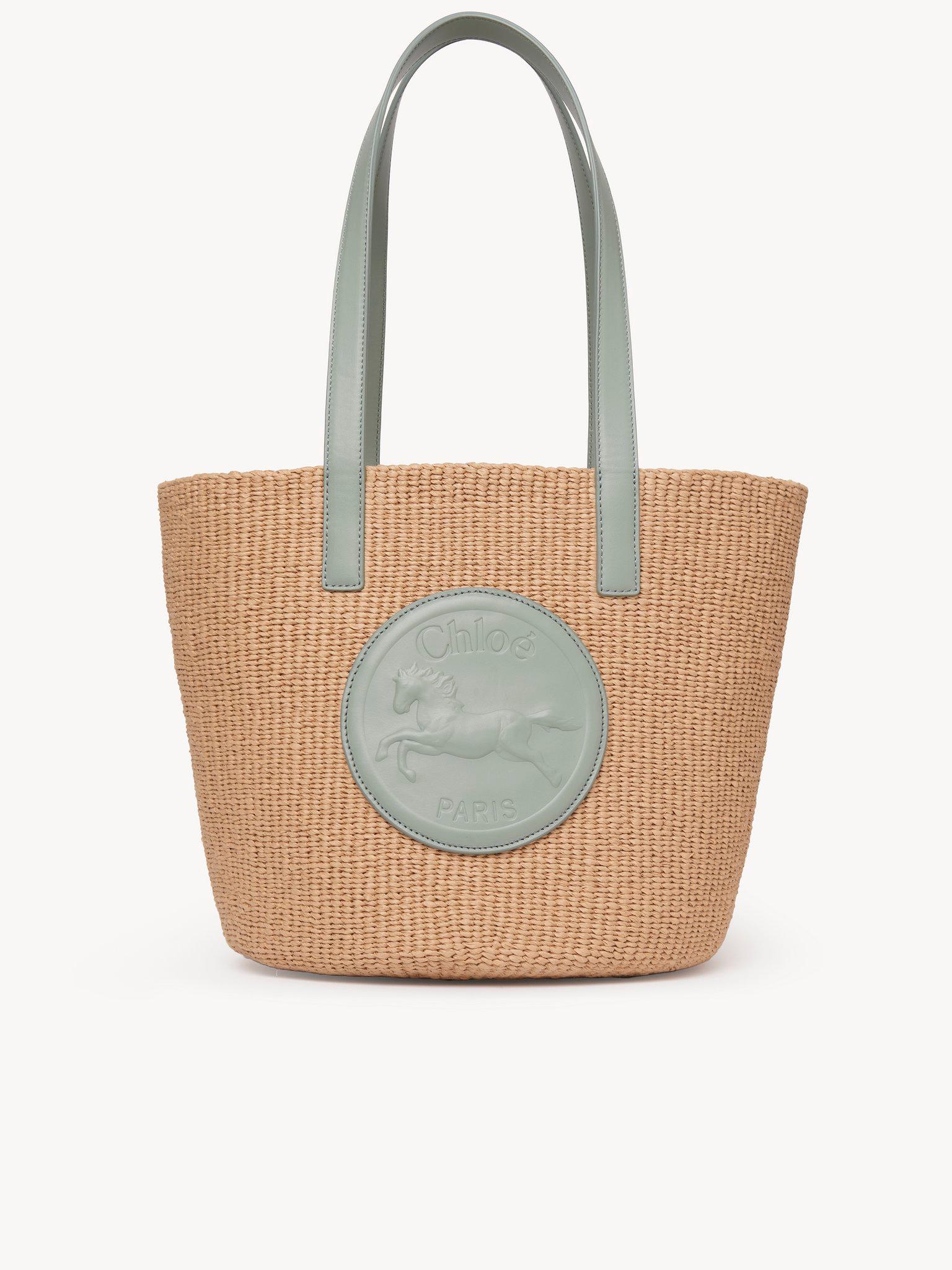 Large Horse Medal basket in natural fibers Product Image