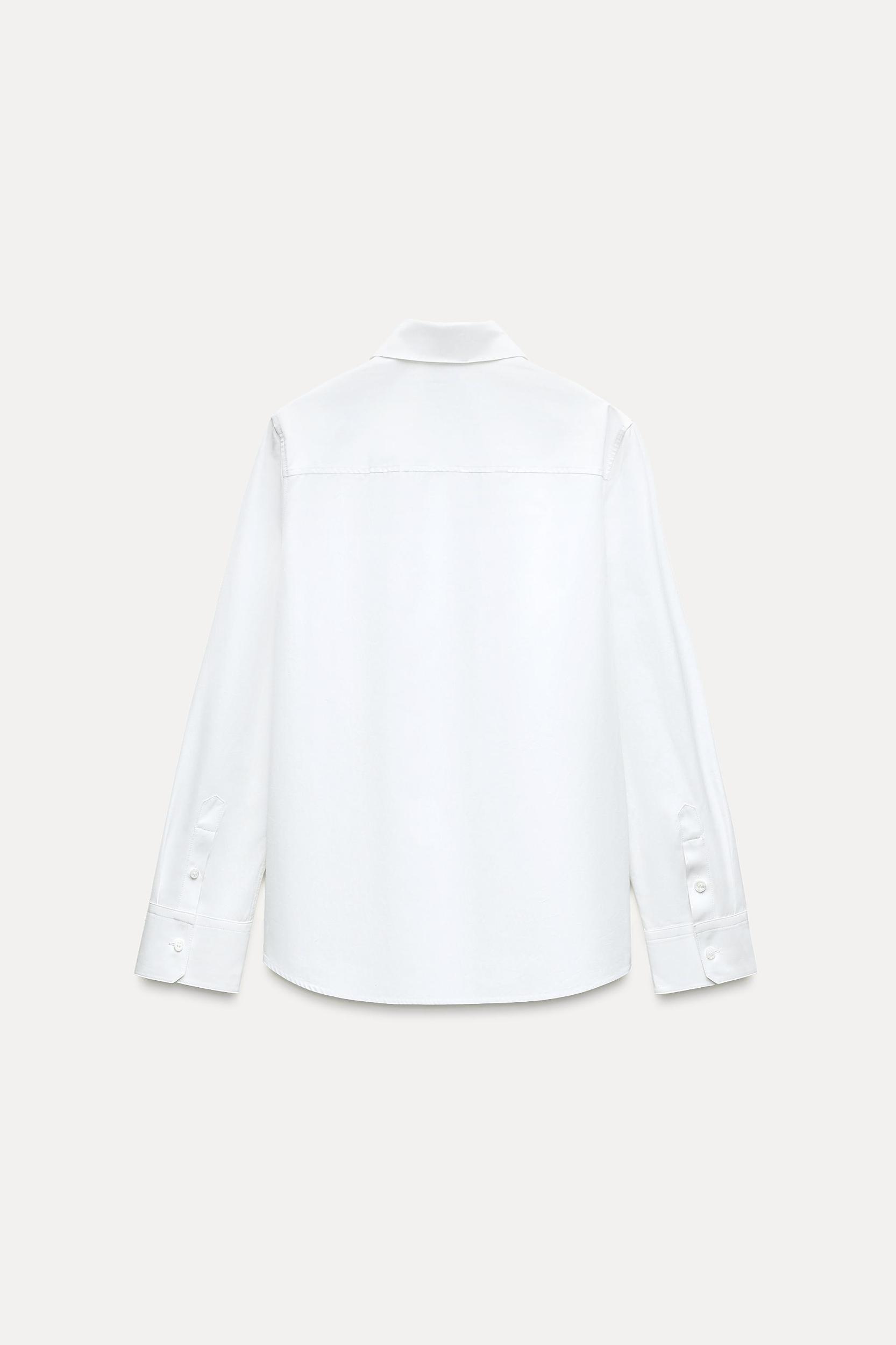 POPLIN SHIRT ZW COLLECTION Product Image