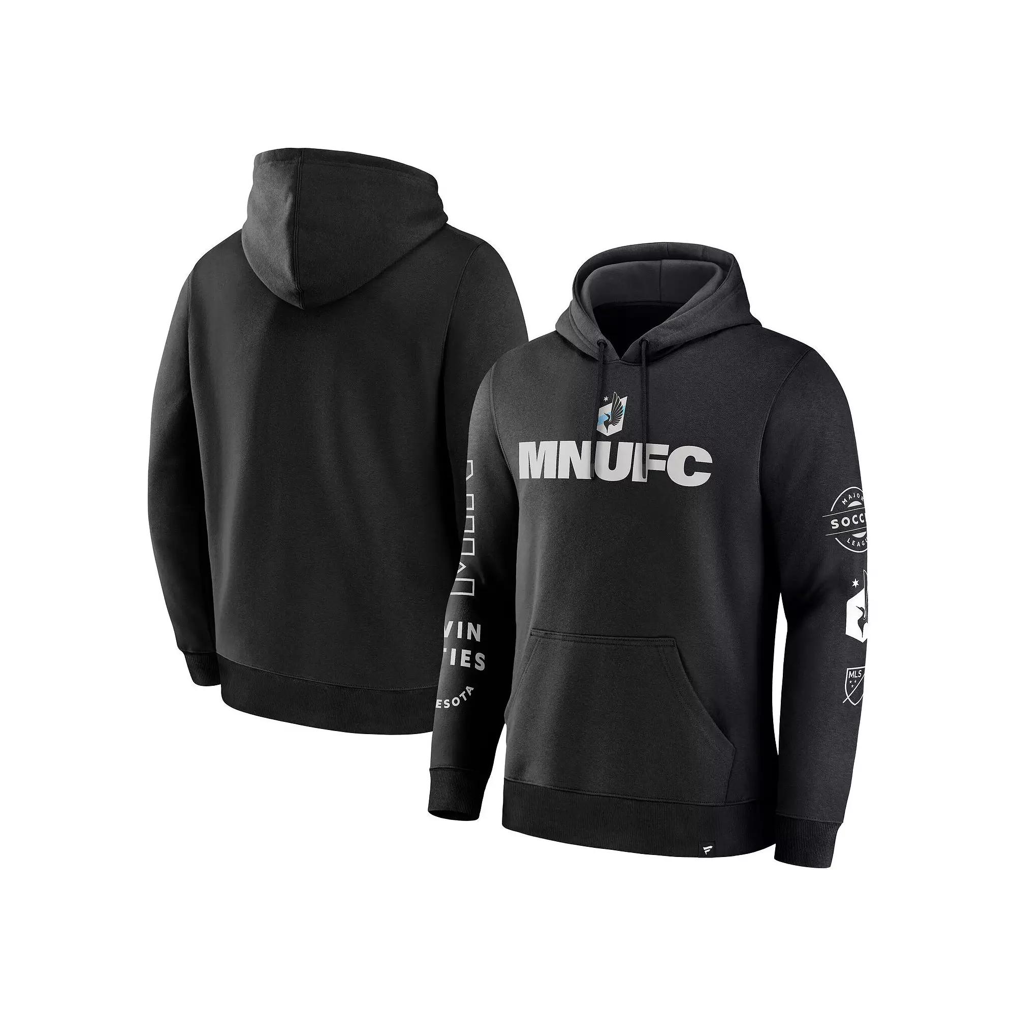 Men's Fanatics Black Minnesota United FC Penalty Kick Legacy Pullover Hoodie, Size: Large, Mfc Black Product Image
