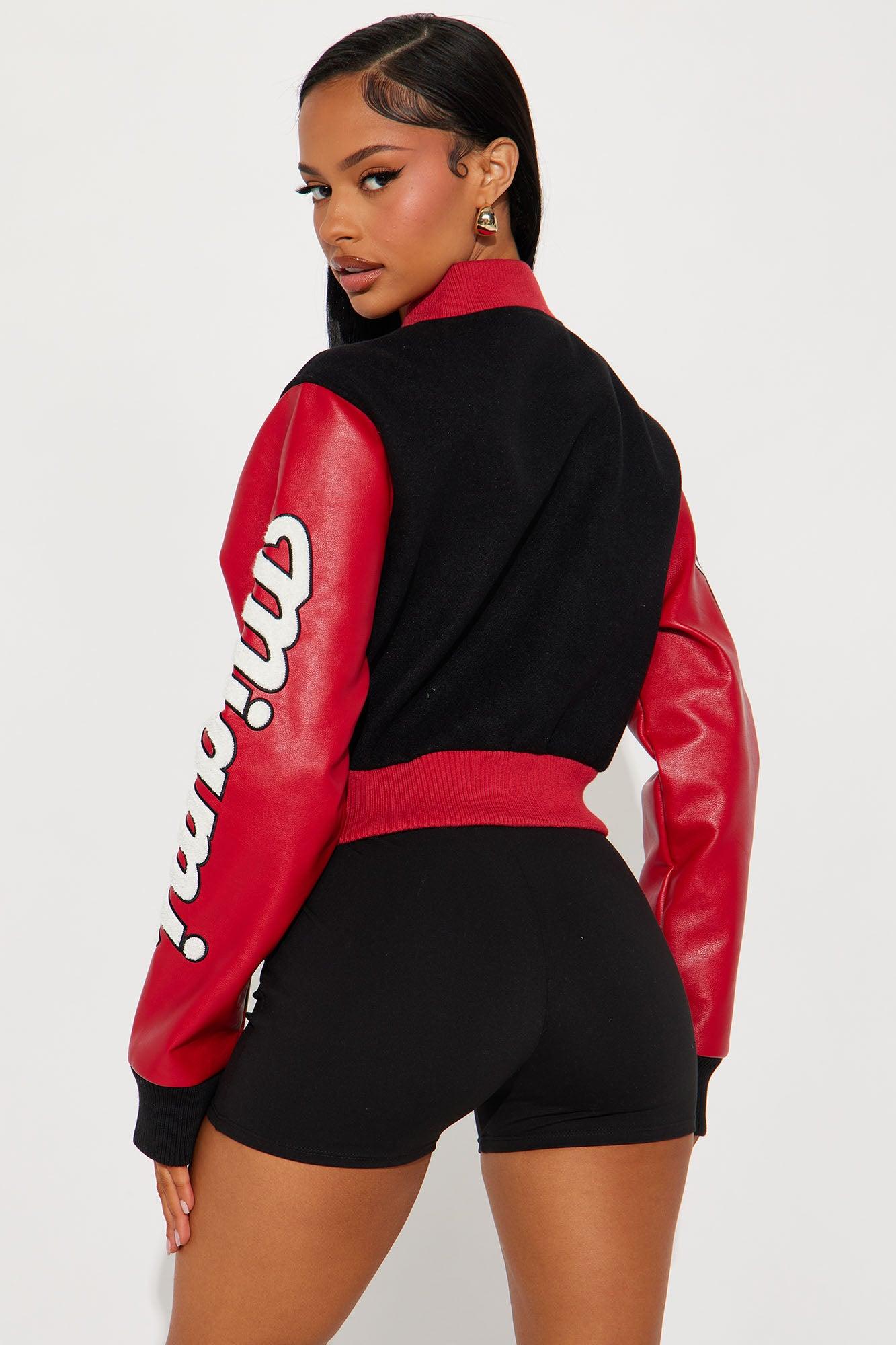 Miami Heat Bomber Jacket - Black Female Product Image