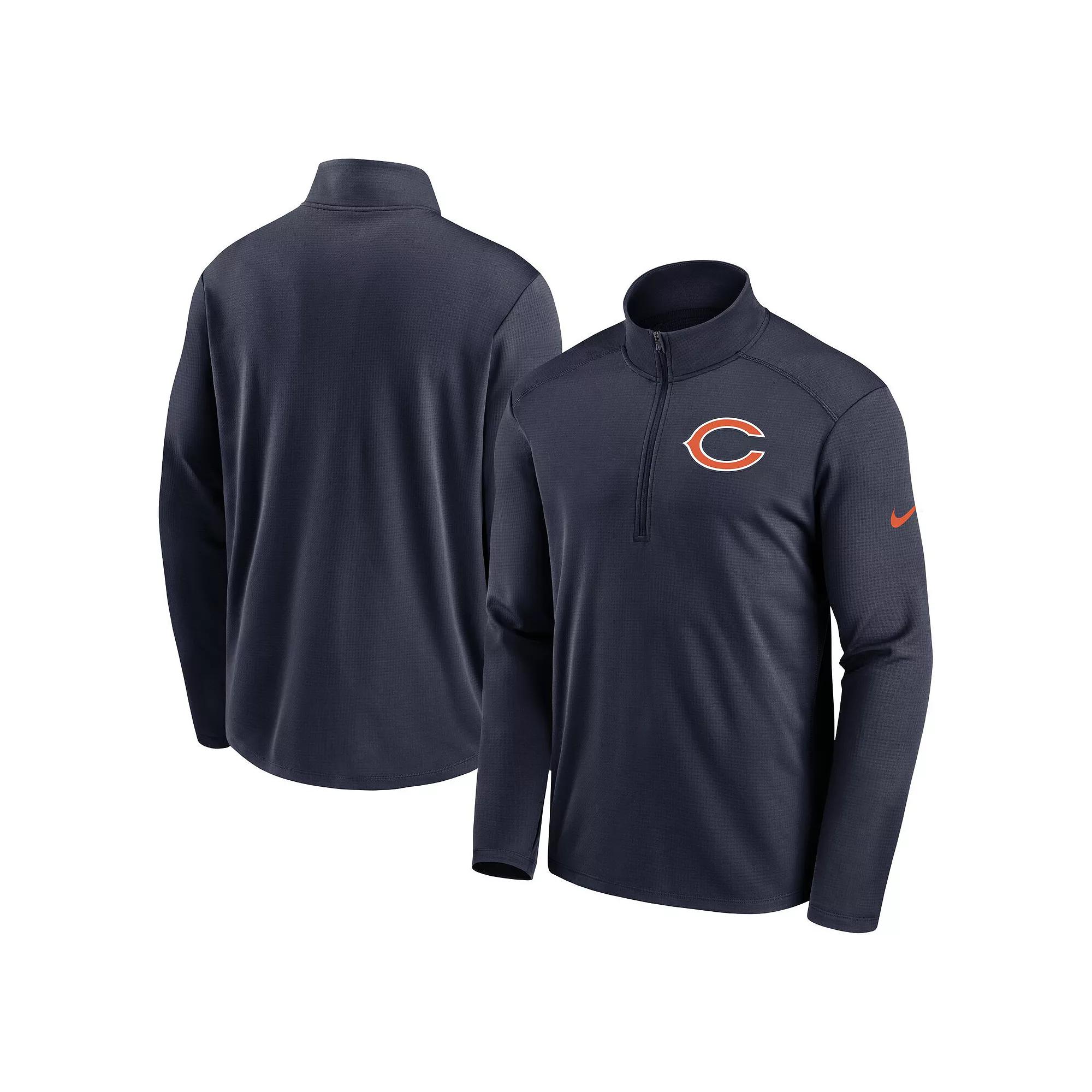 Mens Nike Anthracite Los Angeles Chargers Logo Pacer Performance Half-Zip Jacket Product Image