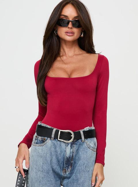 Ellery Bodysuit Red Product Image