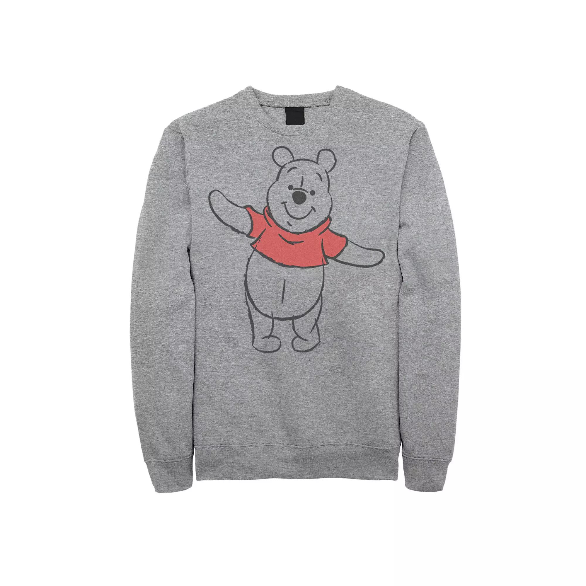 Disney's Big & Tall Winnie The Pooh Art Bear Sketch Fleece, Men's,  Product Image
