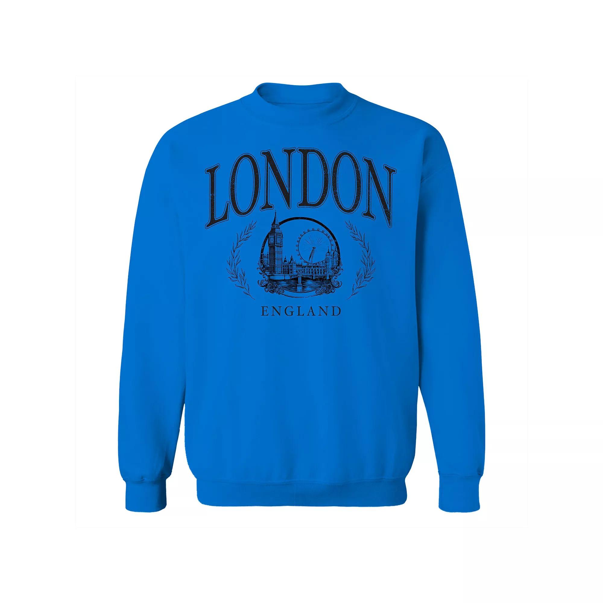Men's London Fleece Sweatshirt, Size: Large, Royal Product Image
