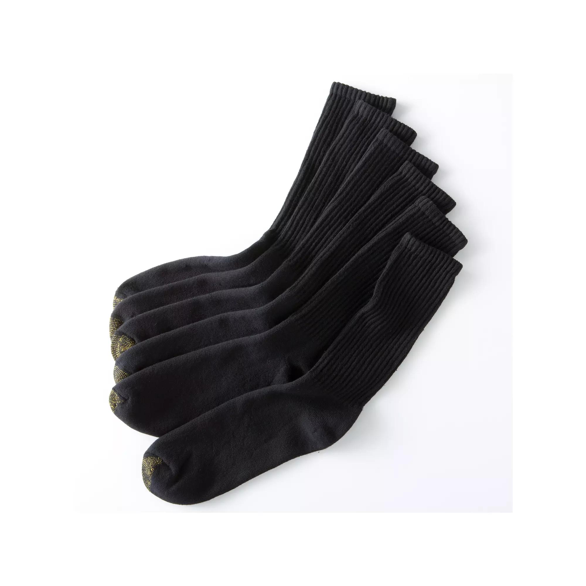 Men's GOLDTOE® 6-pack Athletic Cushioned Cotton Crew Socks,  Product Image