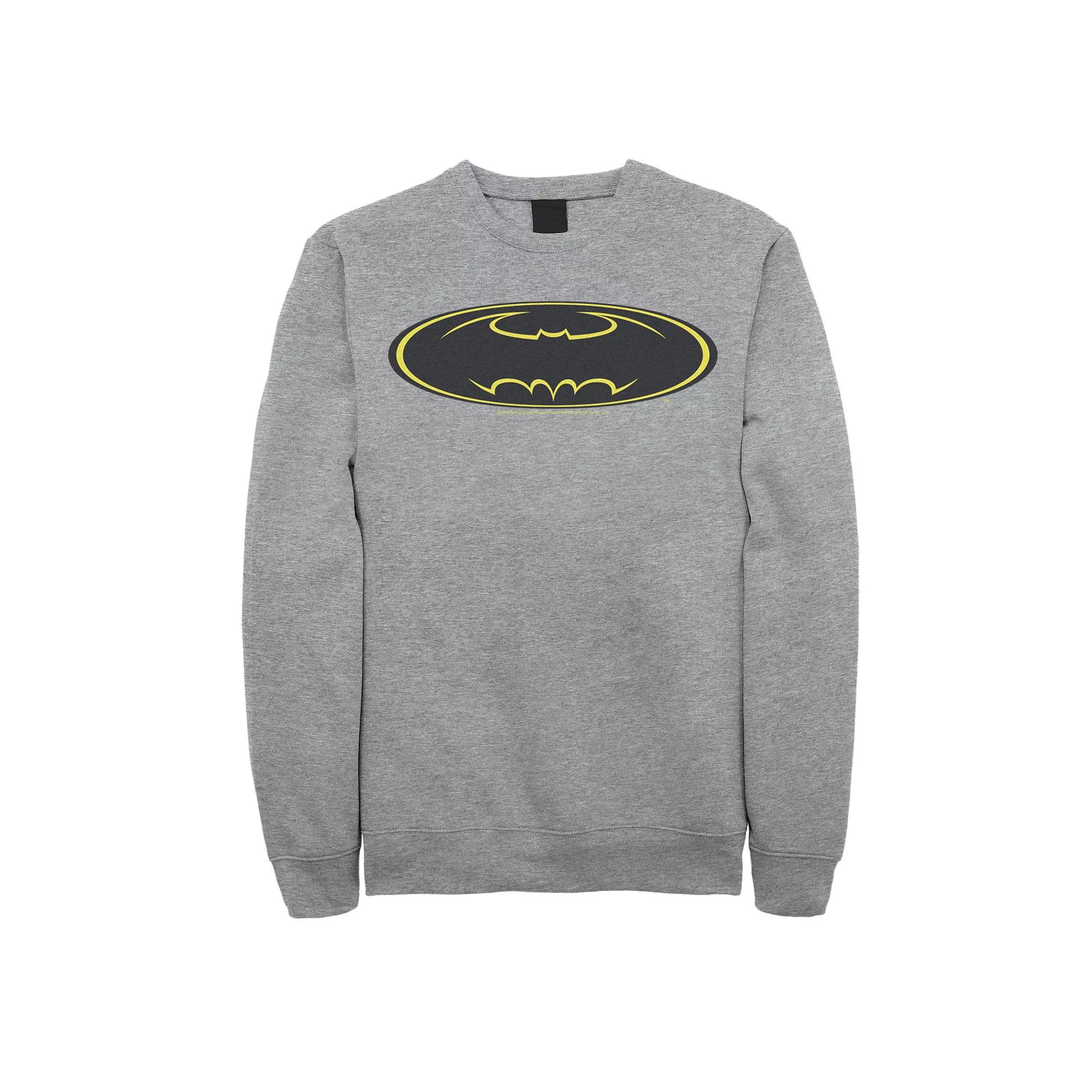Men's DC Comics Batman Distressed Vintage Text Logo Sweatshirt,  Product Image