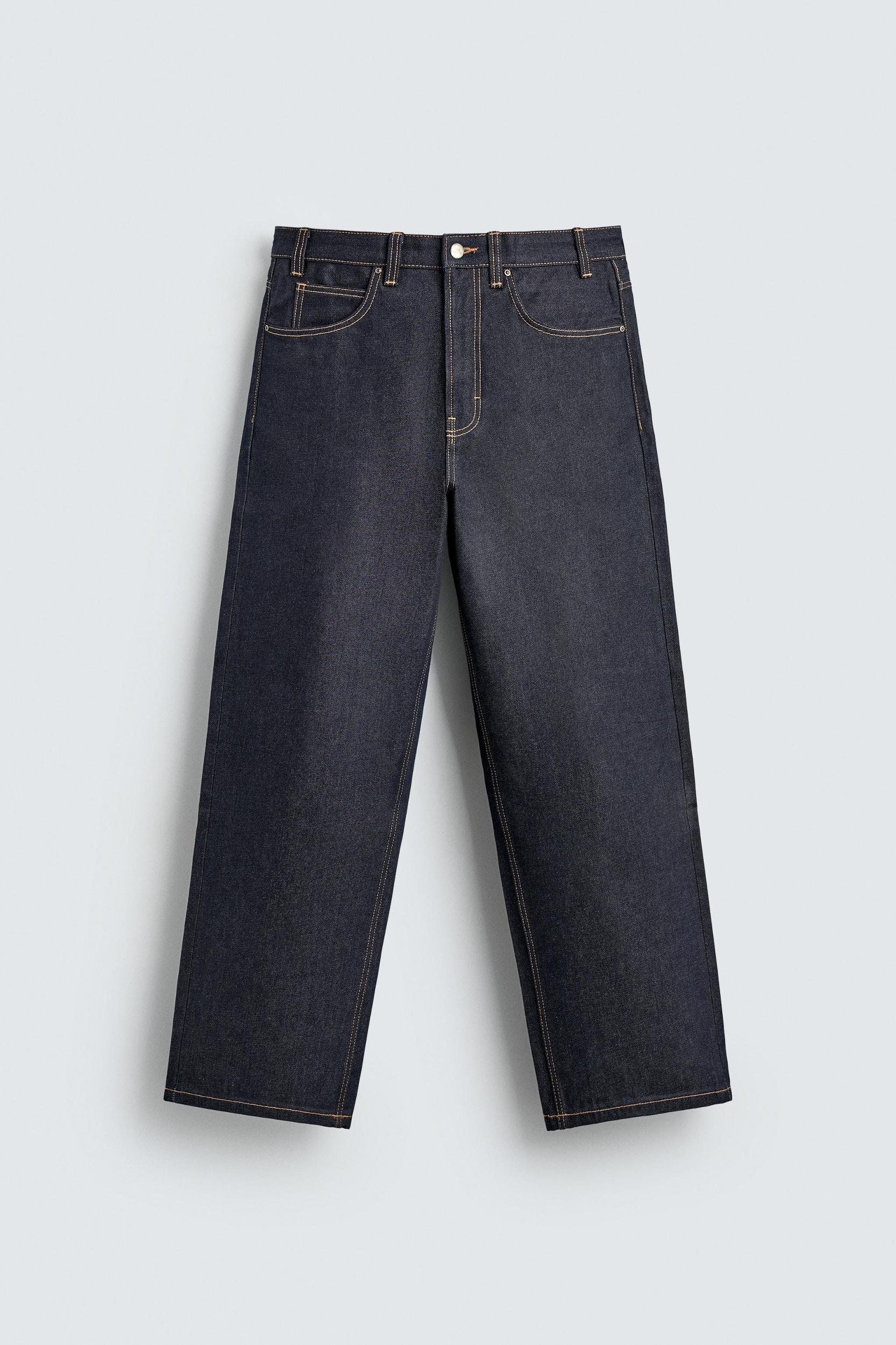 BAGGY FIT JEANS WITH TOPSTITCHING Product Image