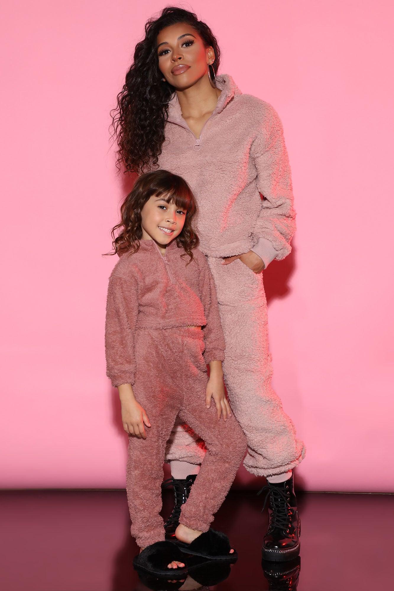 Cuddle Time Cozy Pant Set - Mauve Product Image