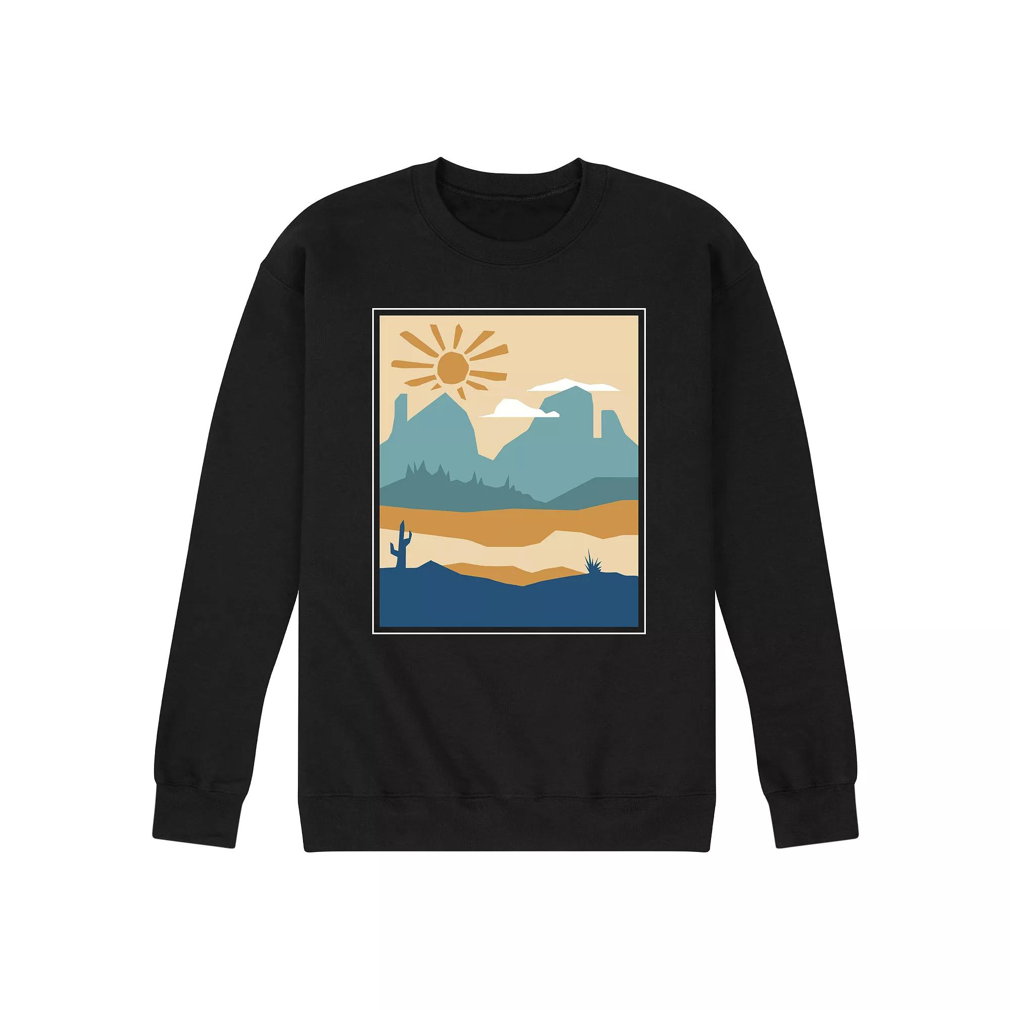 Men's Cactus And Canyon Graphic Sweatshirt,  Product Image