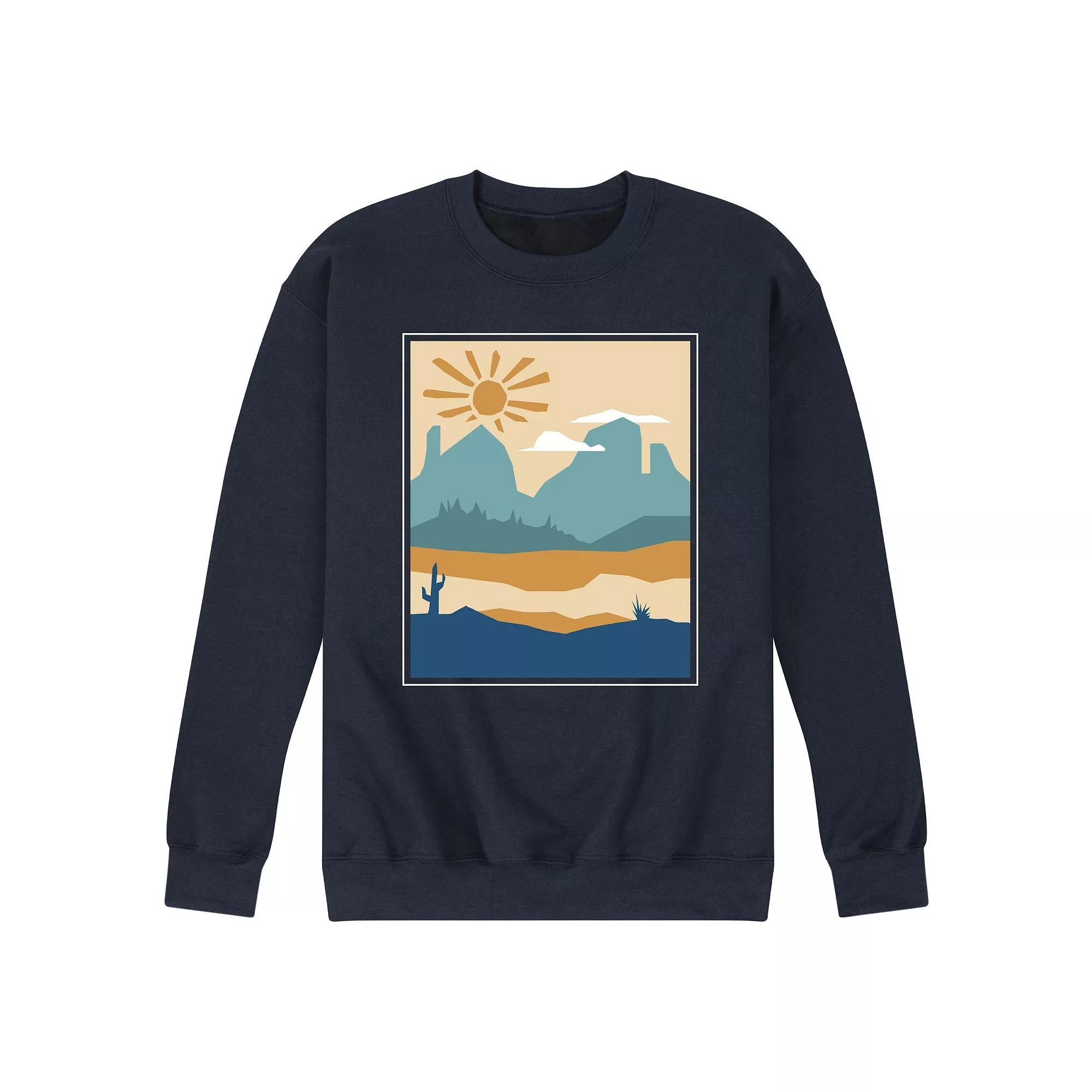Men's Cactus And Canyon Graphic Sweatshirt,  Product Image