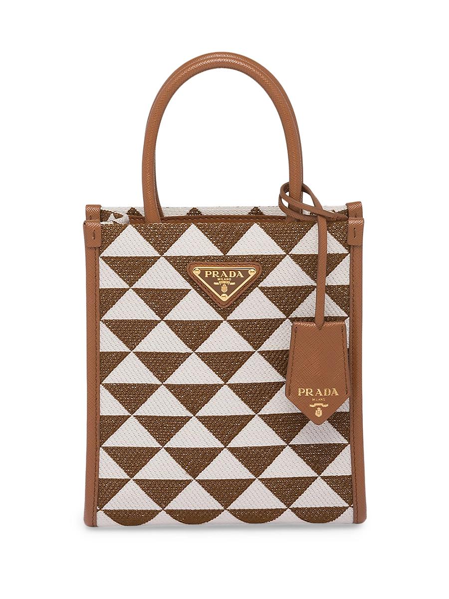 Womens Symbole Embroidered Fabric Mini Bag Product Image