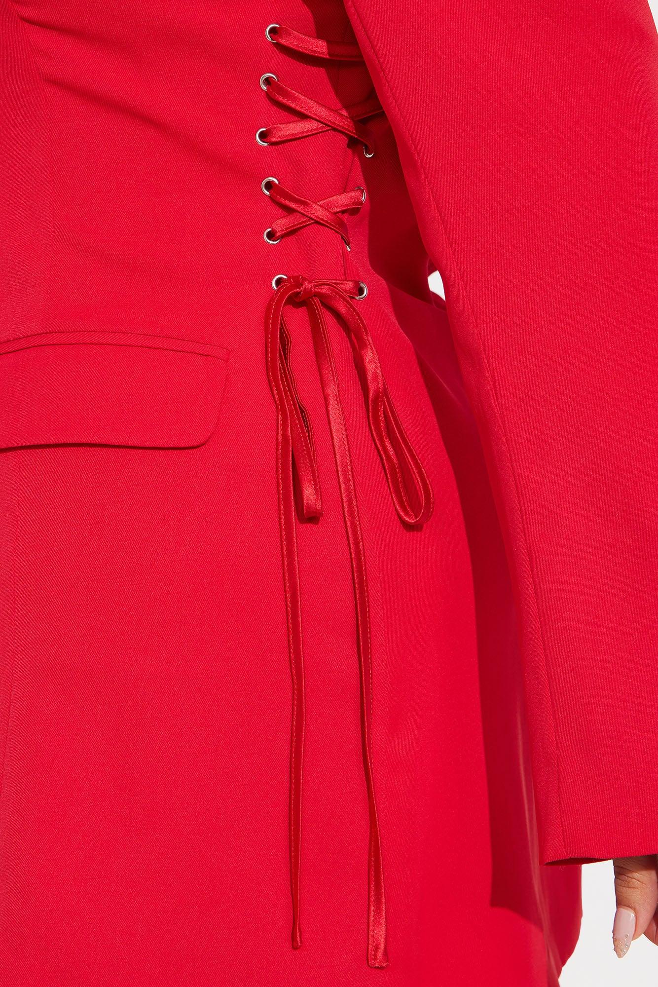 Jade Blazer Mini Dress - Red Product Image