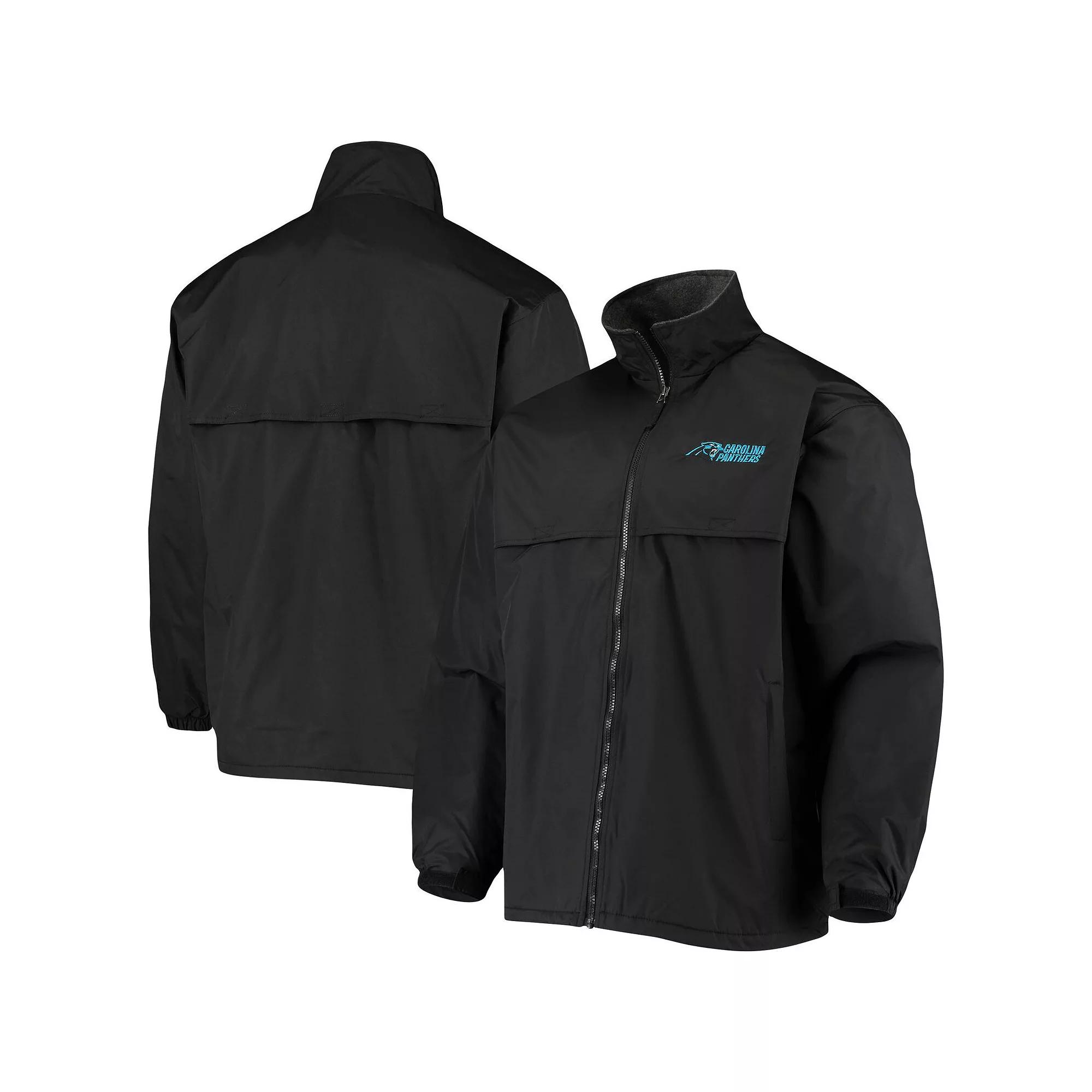 Men's Dunbrooke Black Carolina Panthers Triumph Fleece Full-Zip Jacket,  Product Image