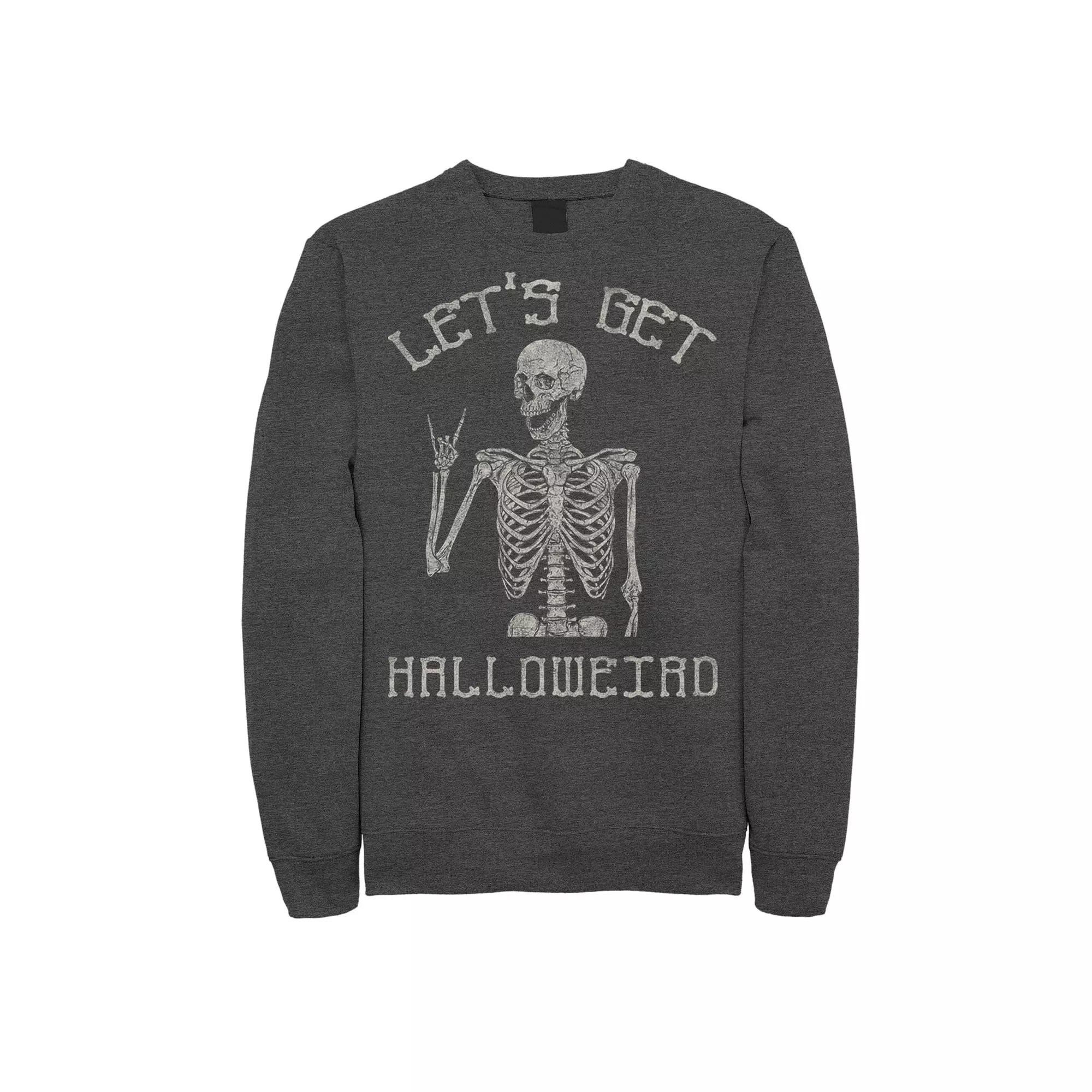Men's Halloweird Humor Text Sweatshirt,  Product Image