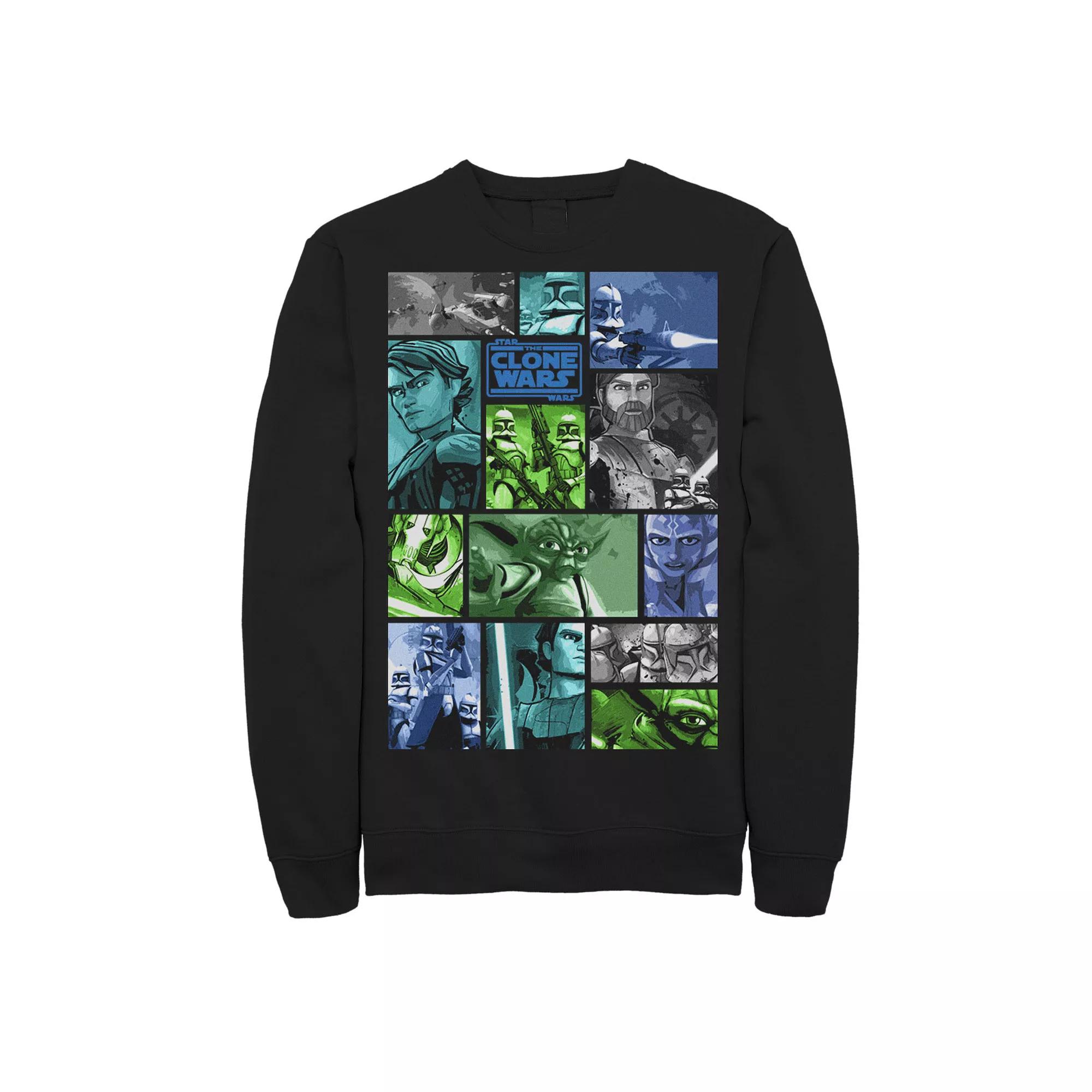 Men's Star Wars: Clone Wars Group Shot Panels Sweatshirt,  Product Image